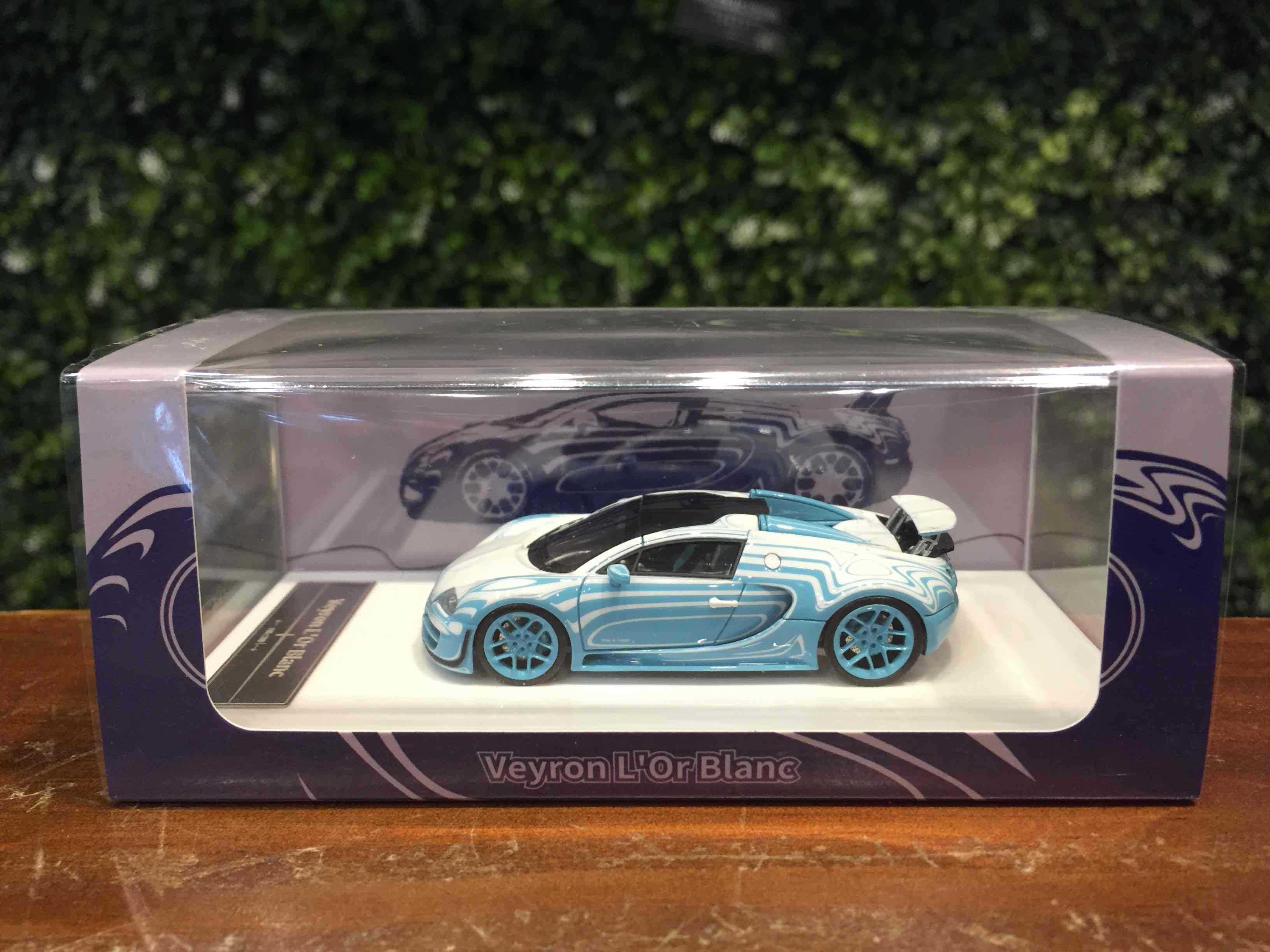 1/64 LJM Bugatti Veyron Ceramic Dragon SkyBlue L6400801【MGM】