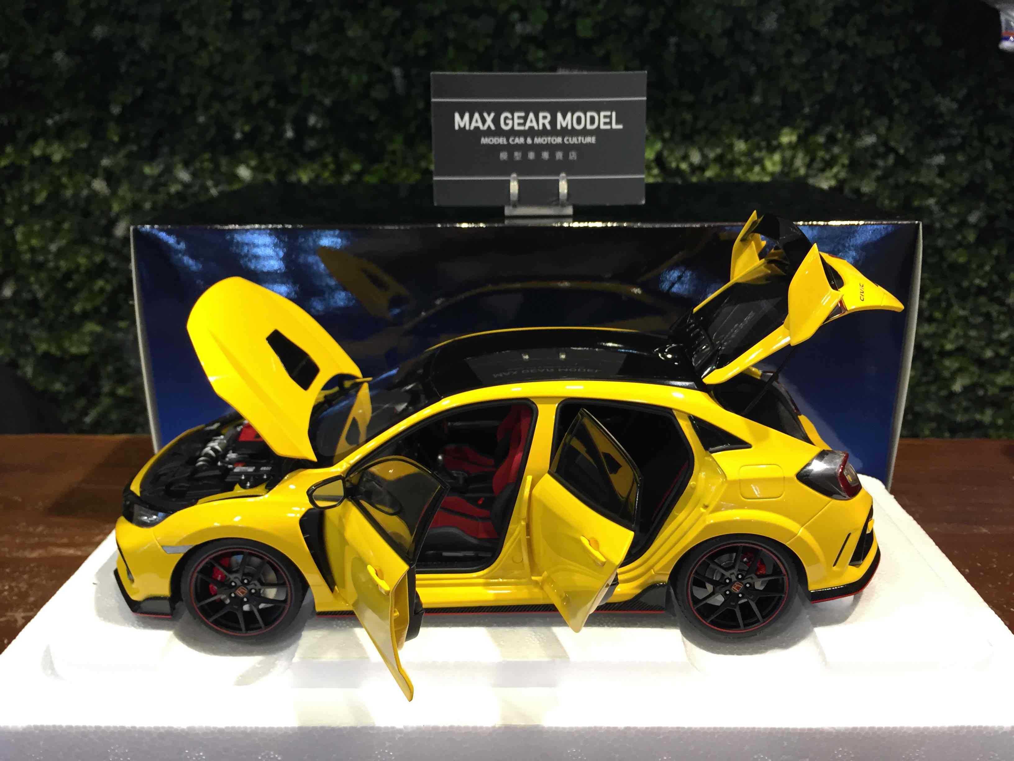 1/18 AUTOart Honda Civic Type R (FK8) 2021 Yellow 73225【MGM】