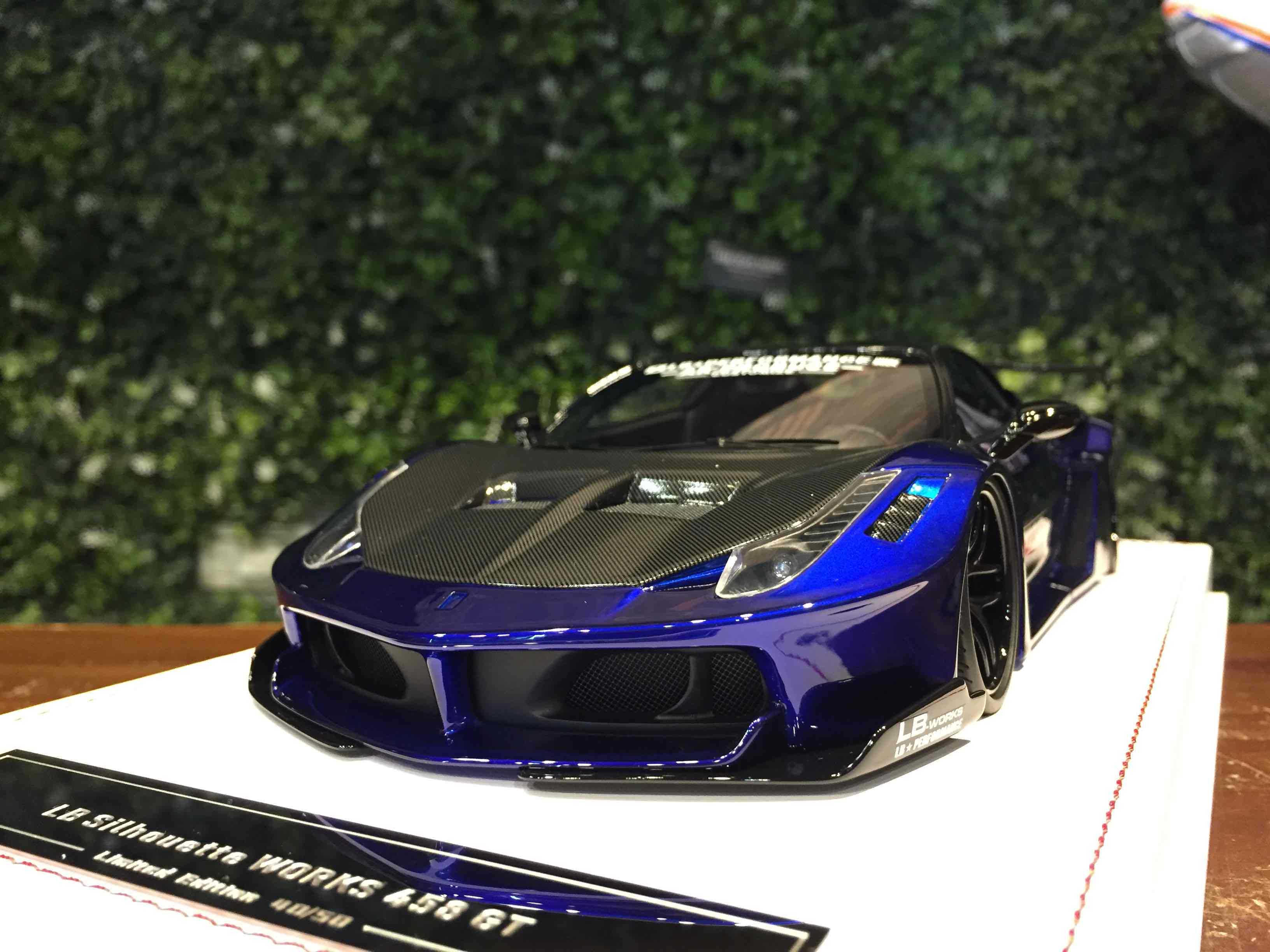 1/18 IVY LBWK Ferrari 458 GT Blue MET【MGM】