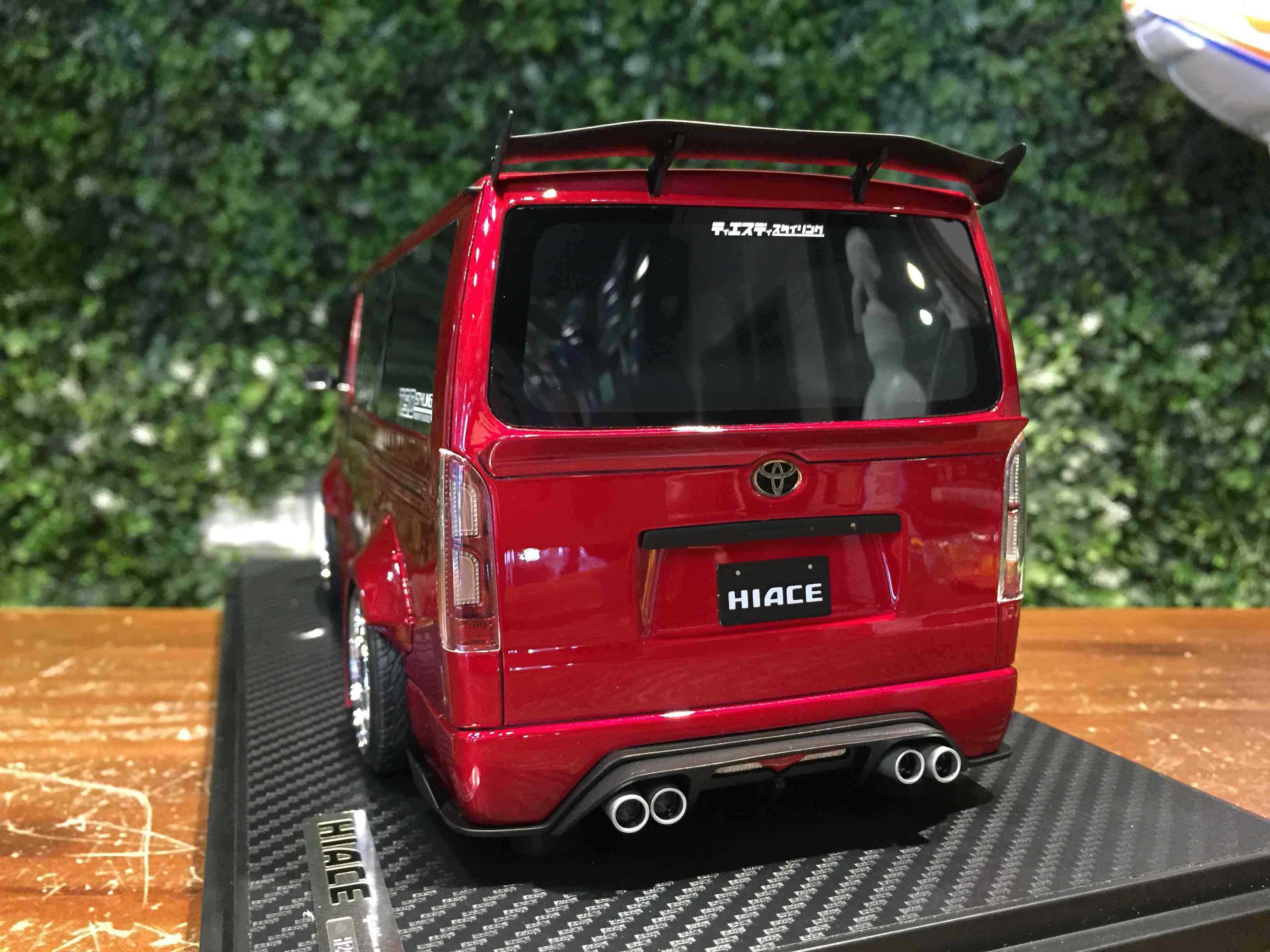 1/18 Ignition TSD Work Toyota Hiace Red Metallic IG2806【MGM