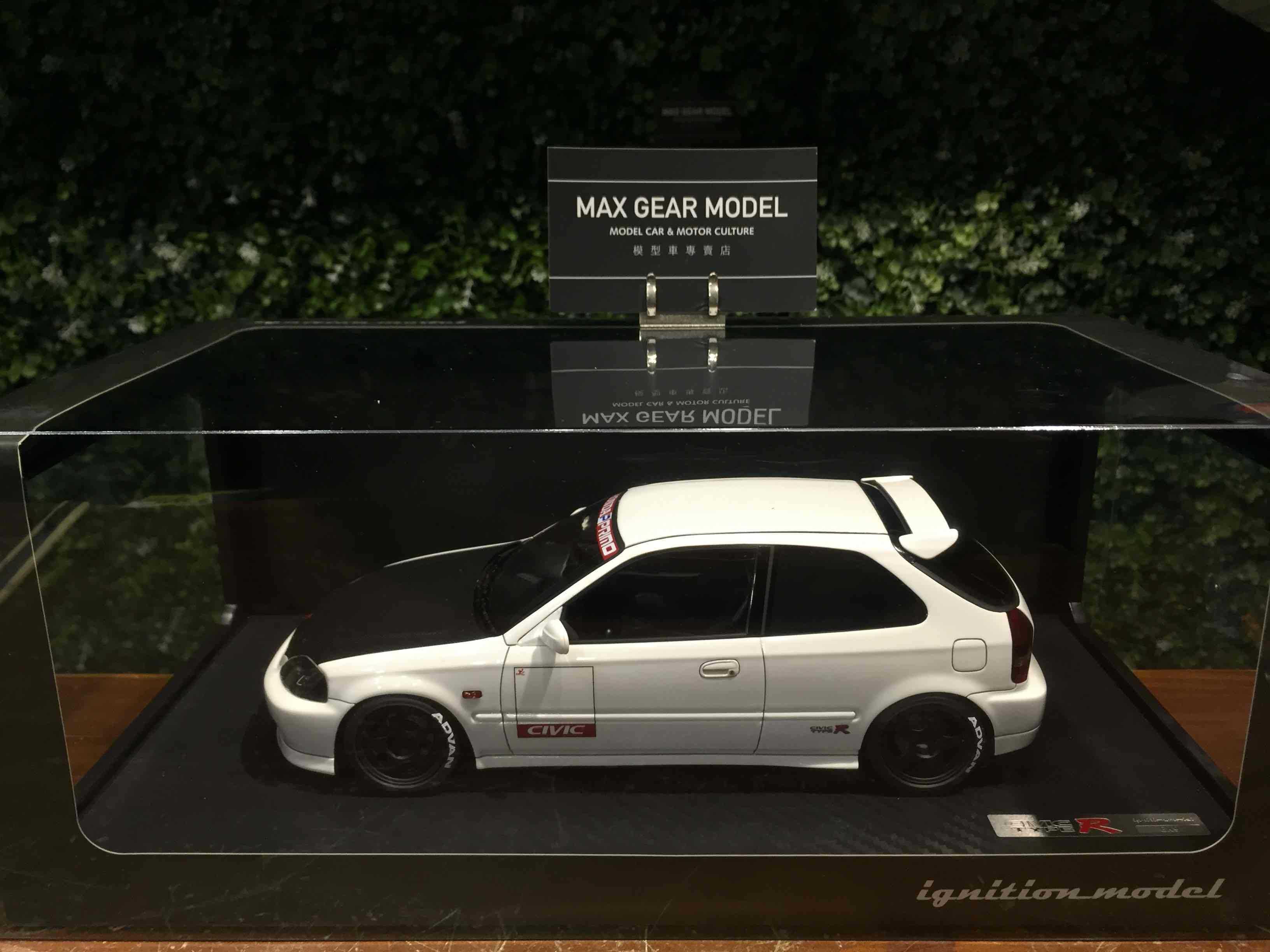 1/18 Ignition Honda Civic (EK9) Type R White IG2674【MGM】 - Max 