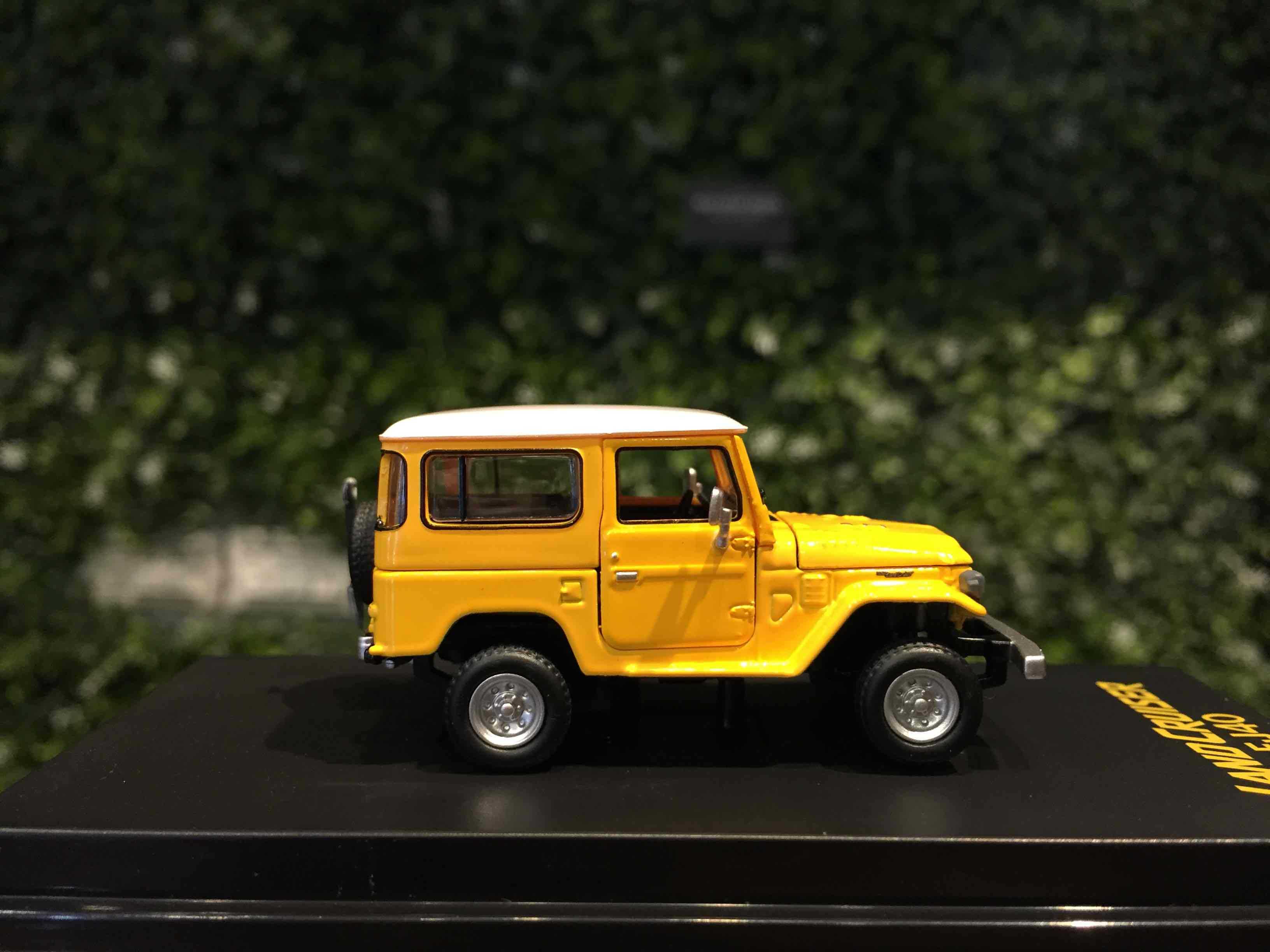 1/64 HF Toyota Land Cruiser FJ40 Yellow/WH HJ64FJ4006YL【MGM】