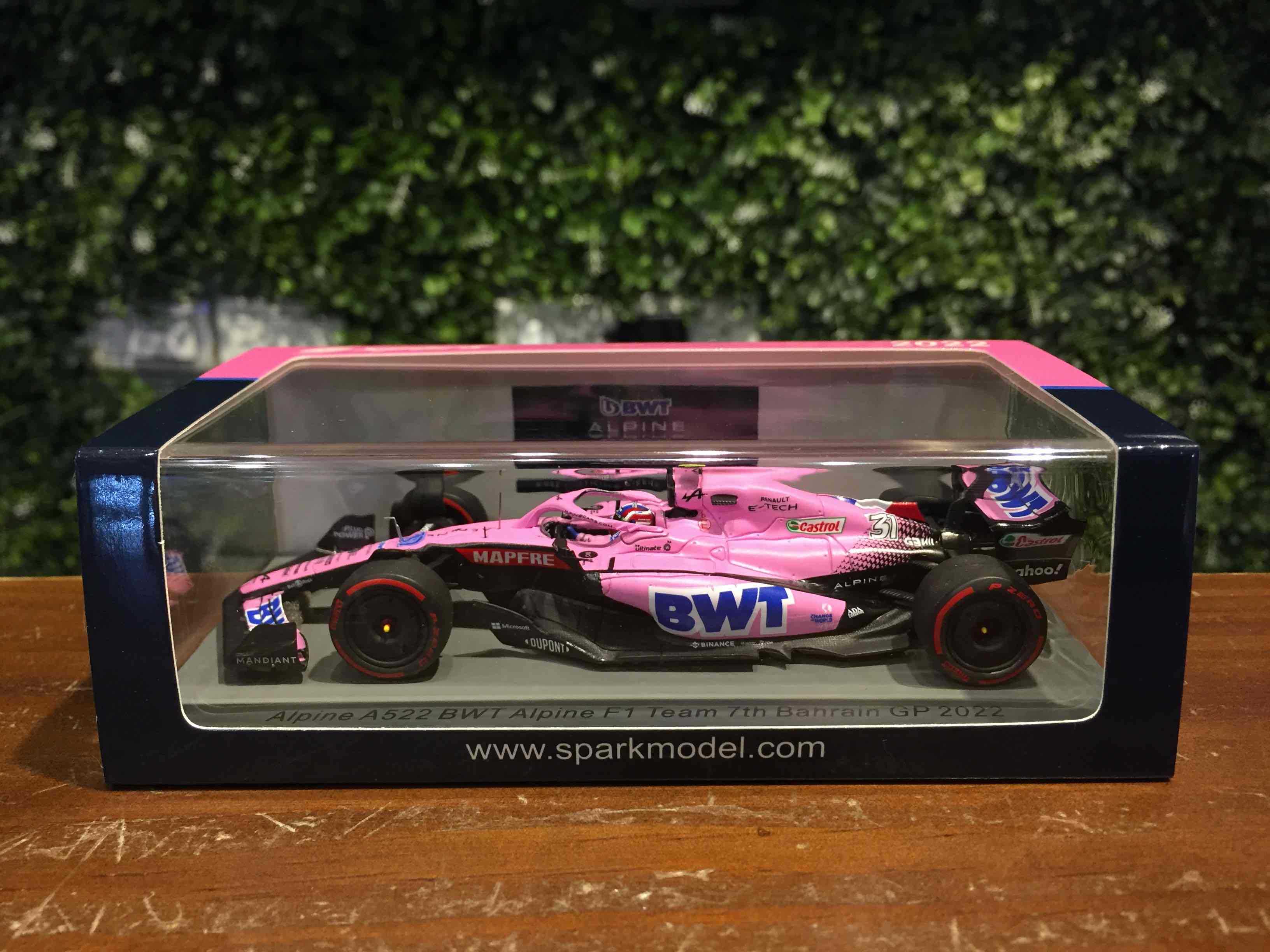 1/43 Spark Alpine A522 Esteban Ocon Bahrain 2022 S8523【MGM】