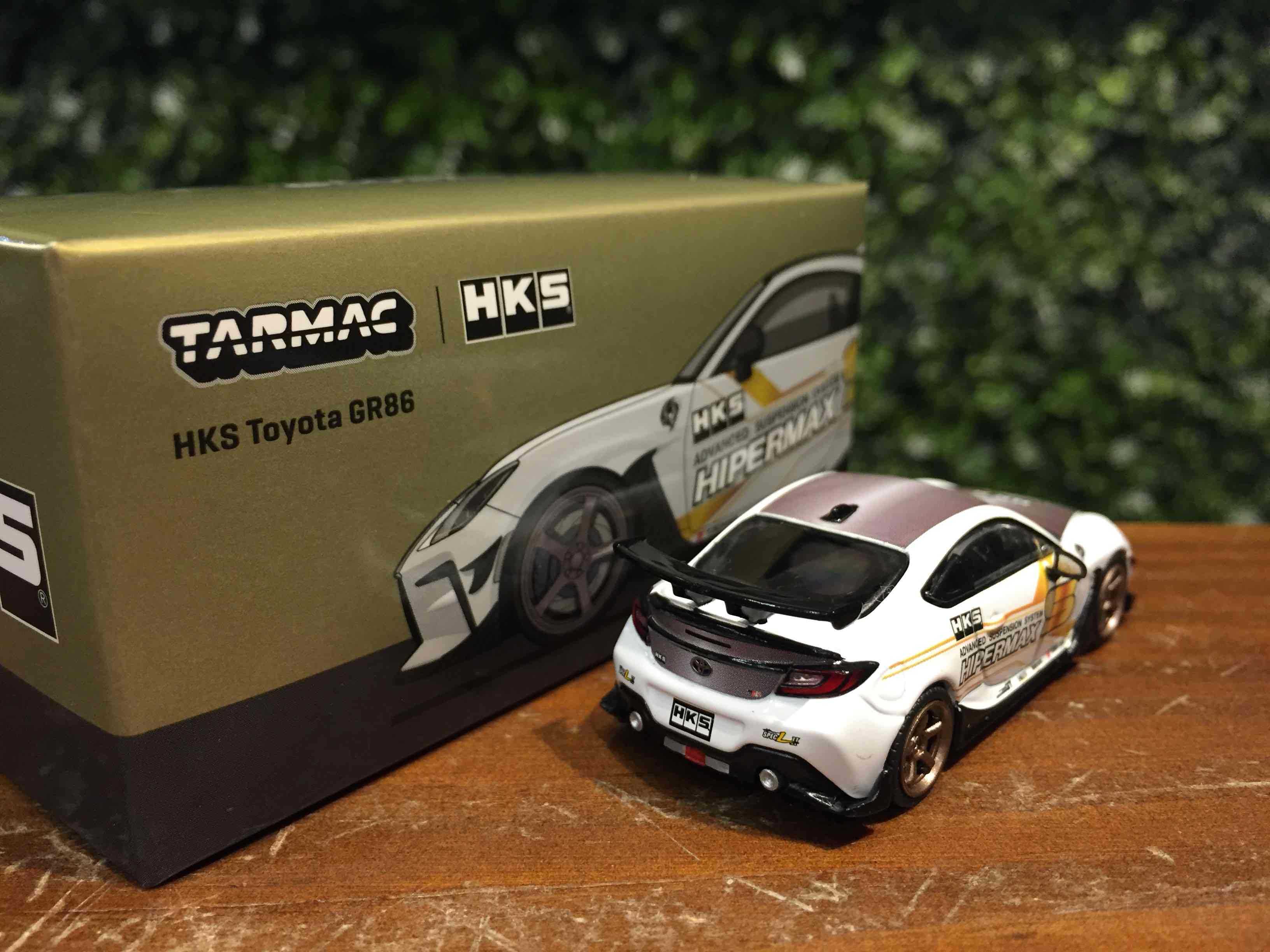 1/64 Tarmac HKS Toyota GR86 Hipermax T64G038WH【MGM】