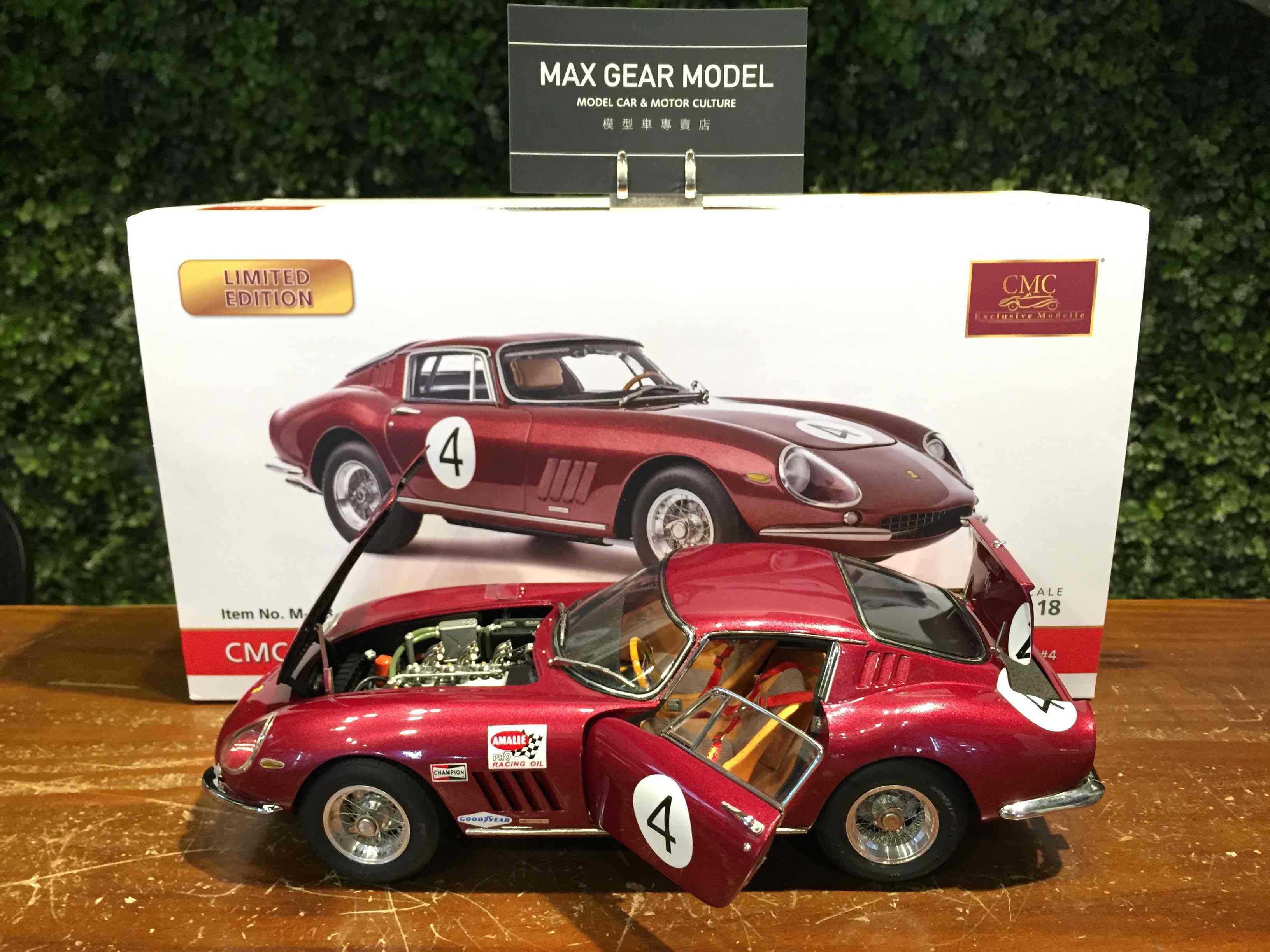 1/18 CMC Ferrari 275 GTB/C 1966 #4 Burgundy M213【MGM】