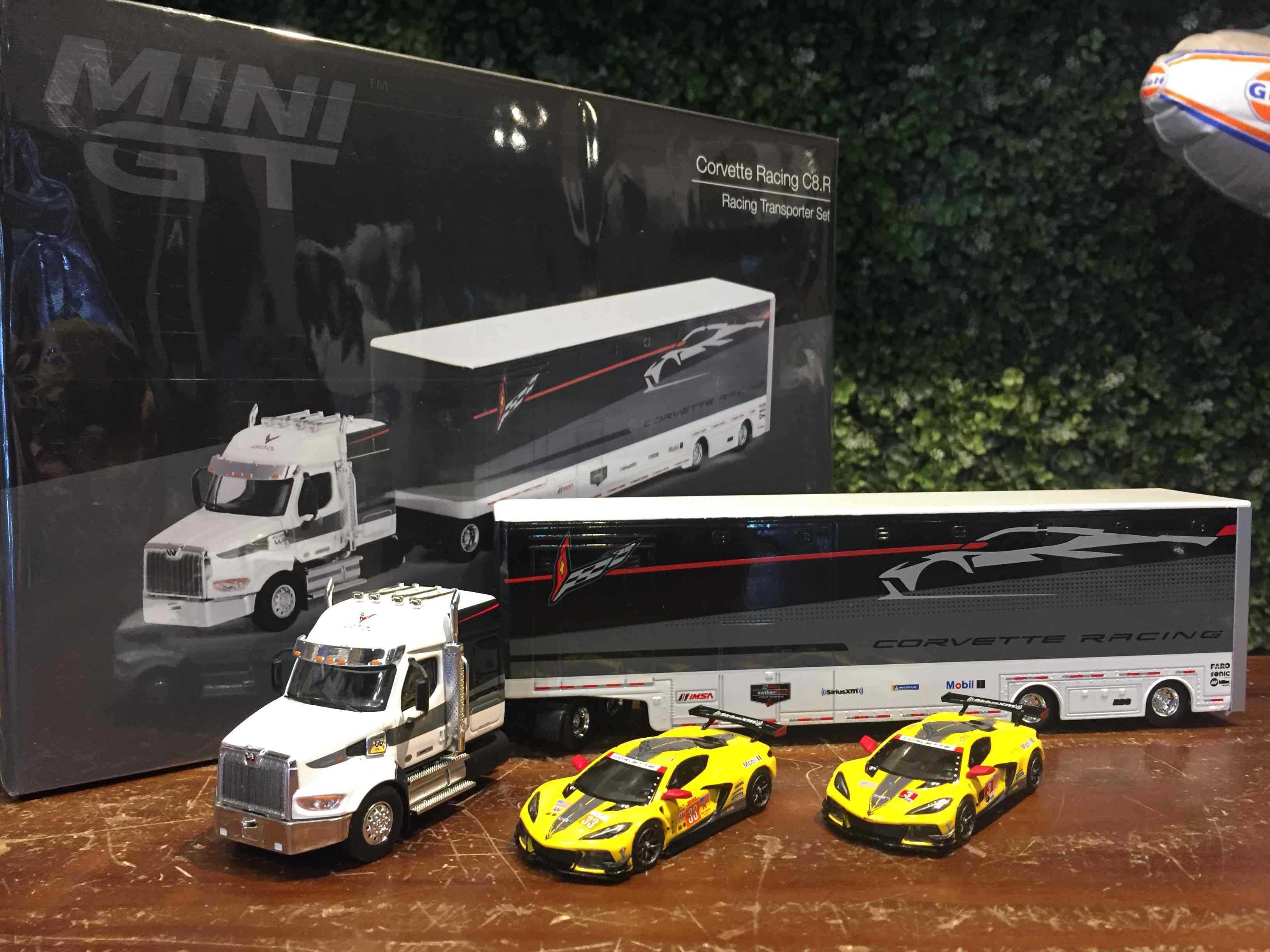 1/64 MiniGT Corvette C8.R Racing Transporter MGTS0009【MGM】