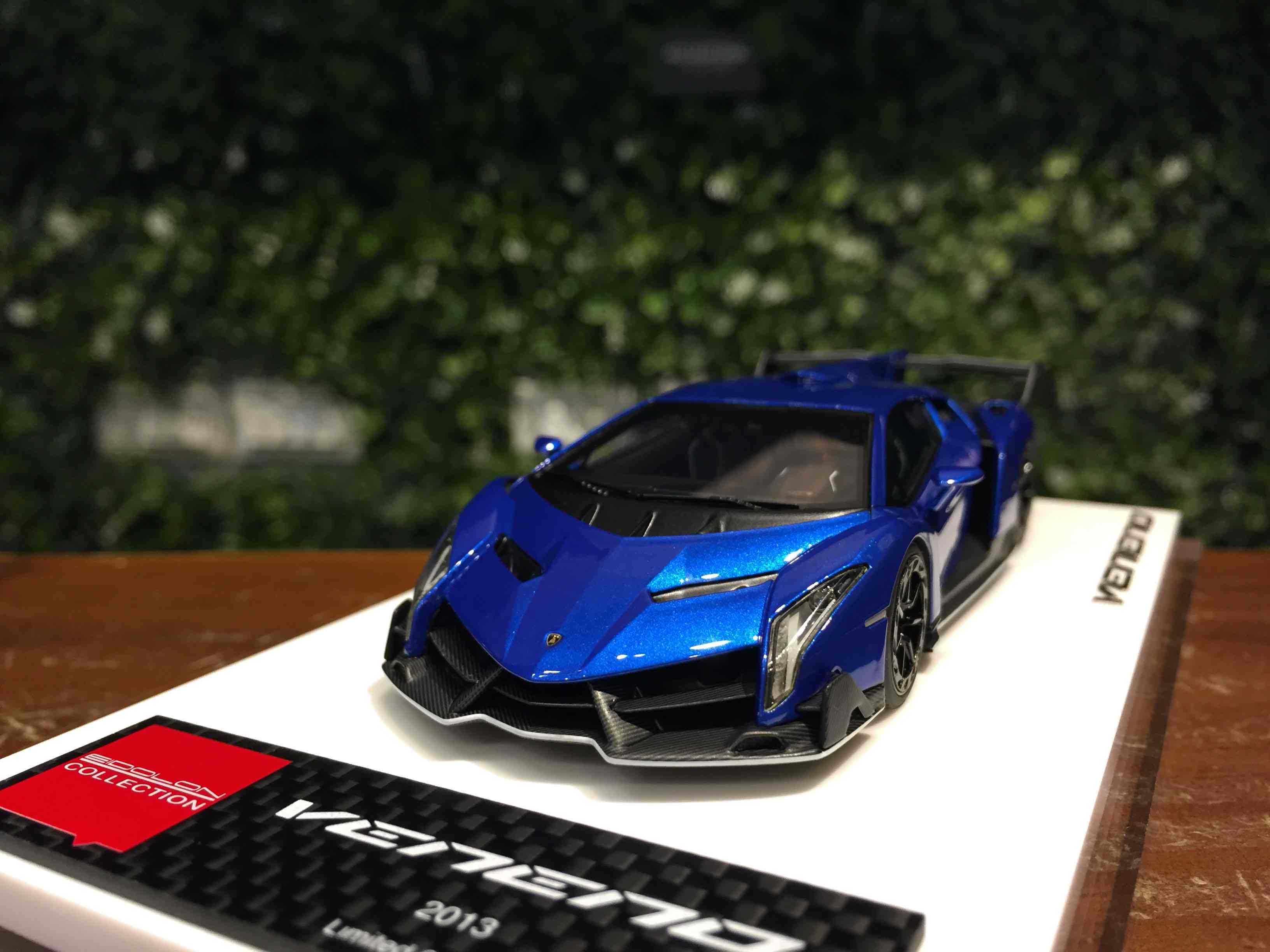 1/43 MakeUp Lamborghini Veneno 2013 Blue EM449H【MGM】