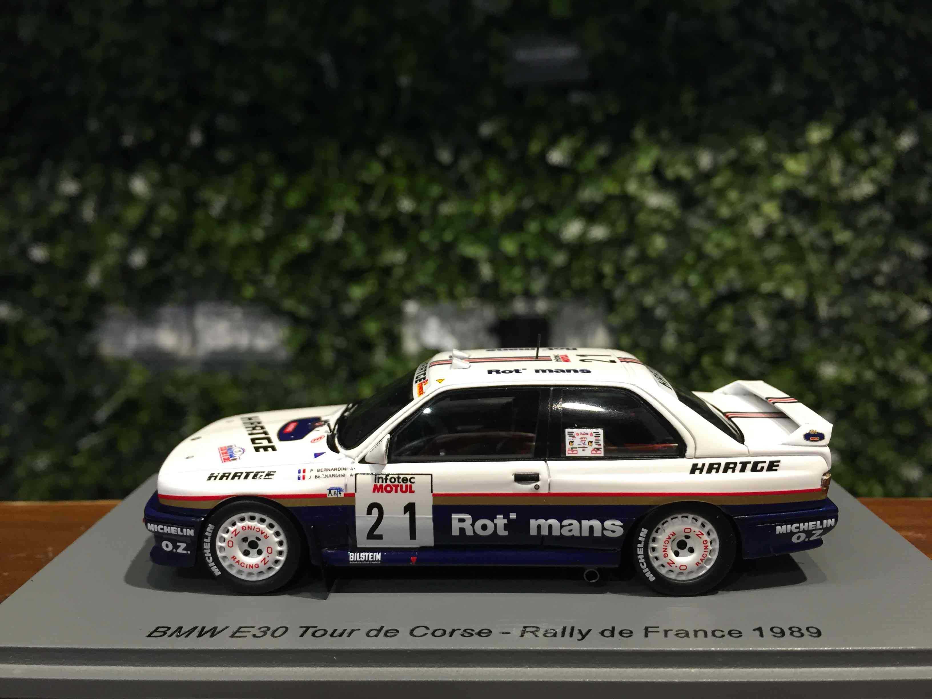 1/43 Spark BMW E30 #21 Tour de Corse Rallye S8485【MGM】