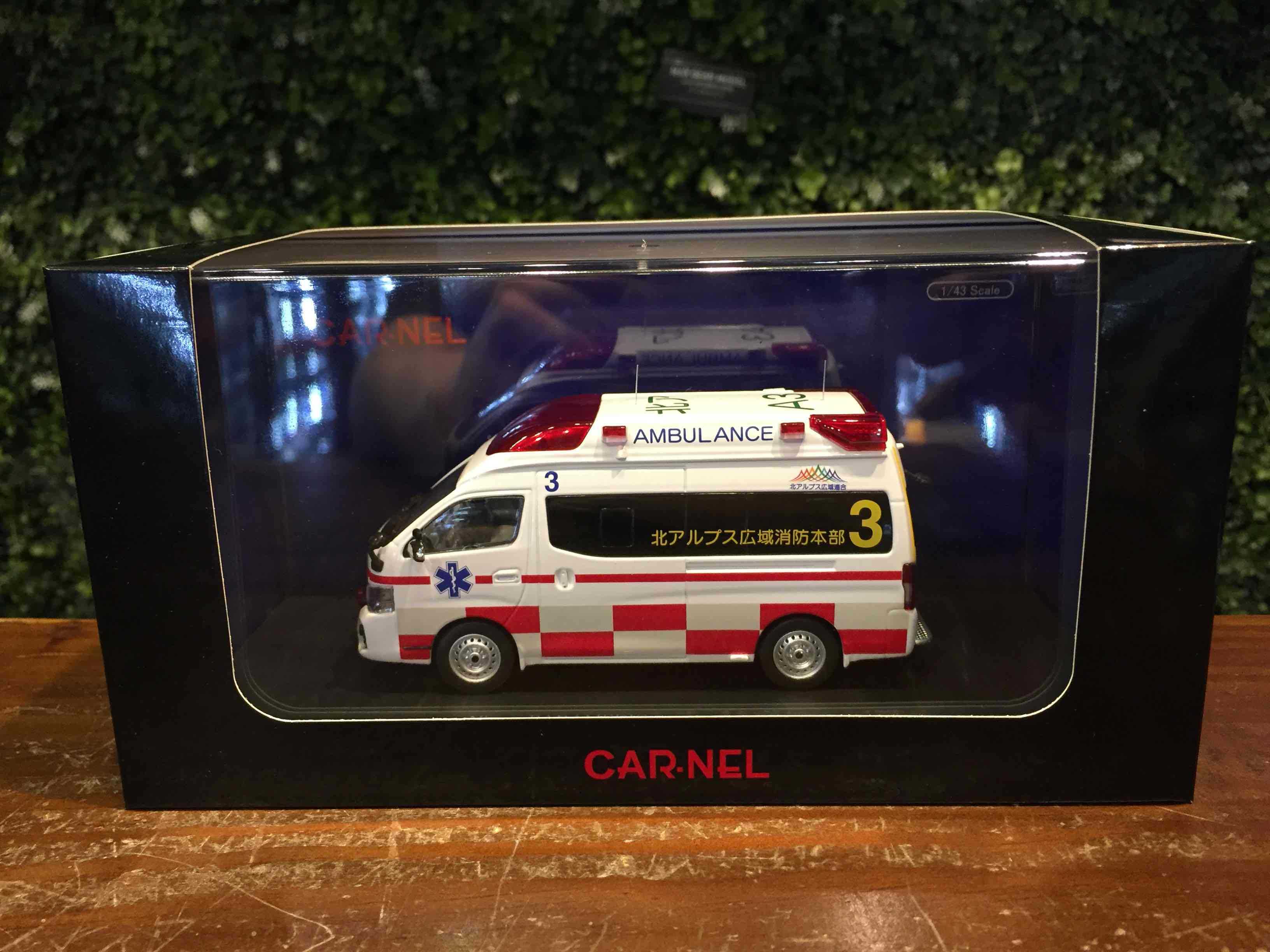 1/43 Carnel Nissan Paramedic 2020 長野県高規格救急車 CN432203【MGM】