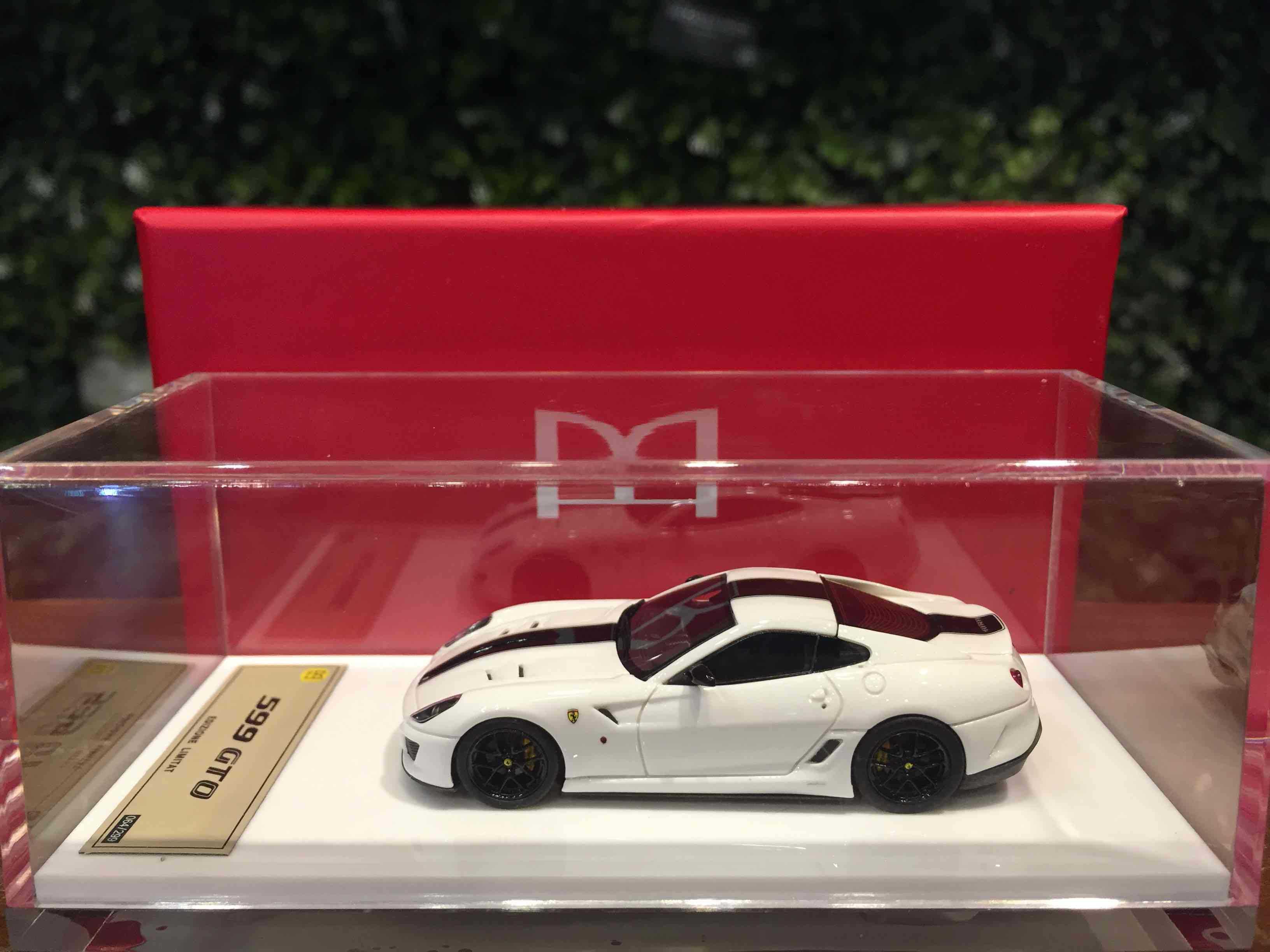 1/64 DMH Ferrari 599 GTO Pearl White DM64A005【MGM】