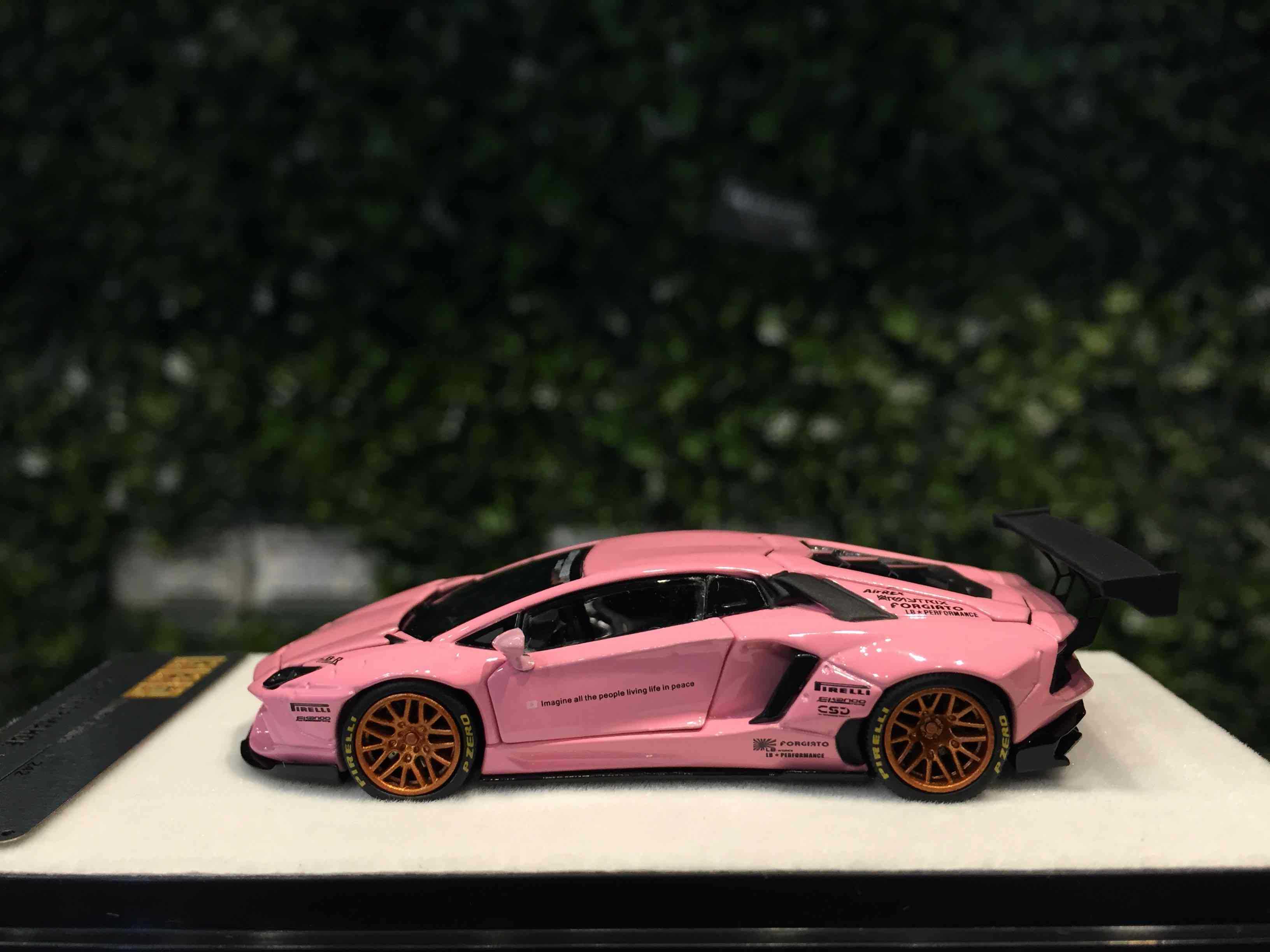1/64 PGM LBWK Lamborghini Aventador Pink PGM640412S【MGM】