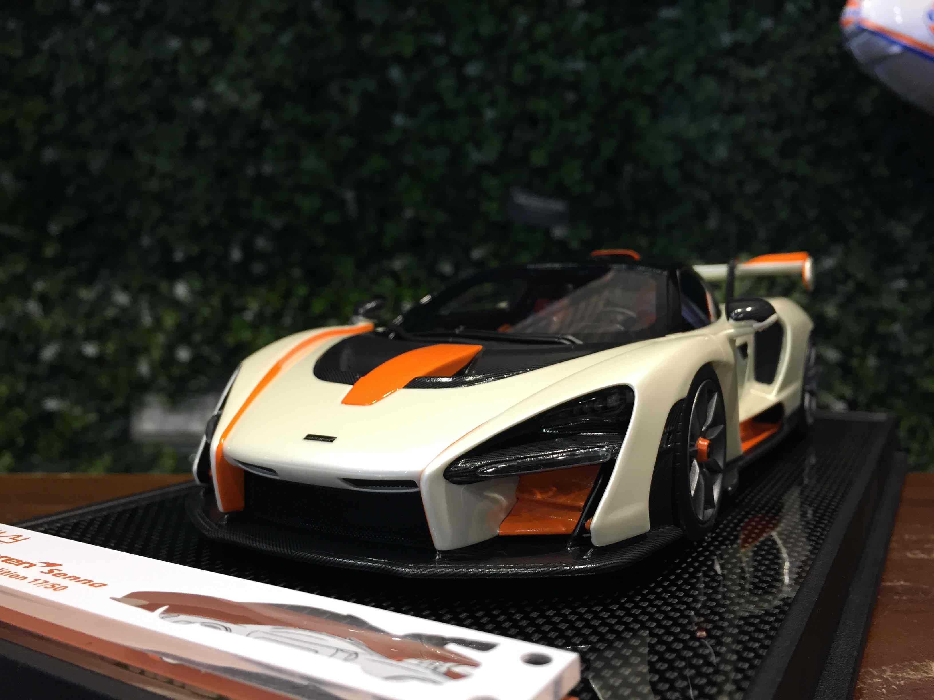 1/18 IVY McLaren Senna White/Orange IV1805WH【MGM】