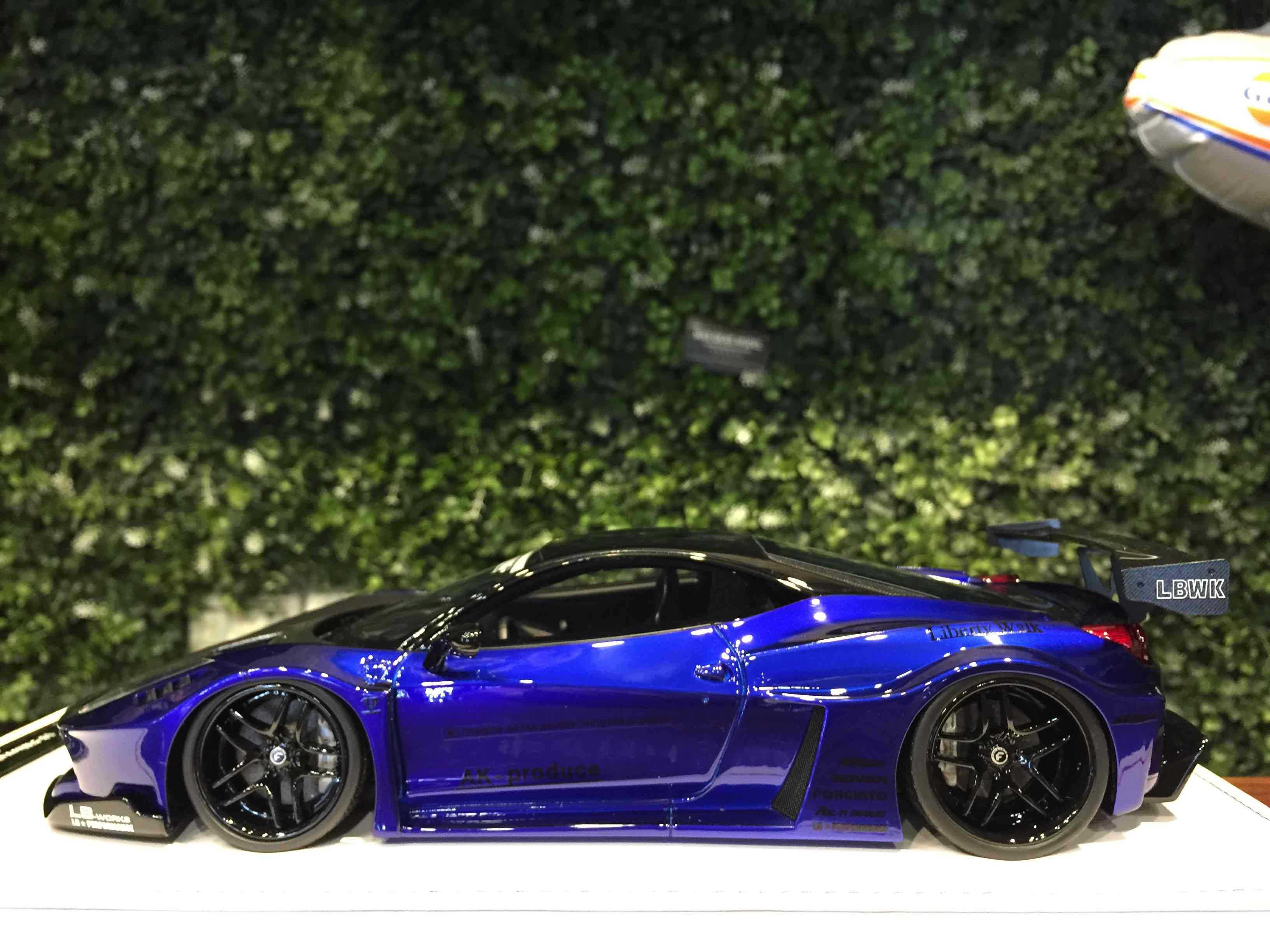 1/18 IVY LBWK Ferrari 458 GT Blue MET【MGM】