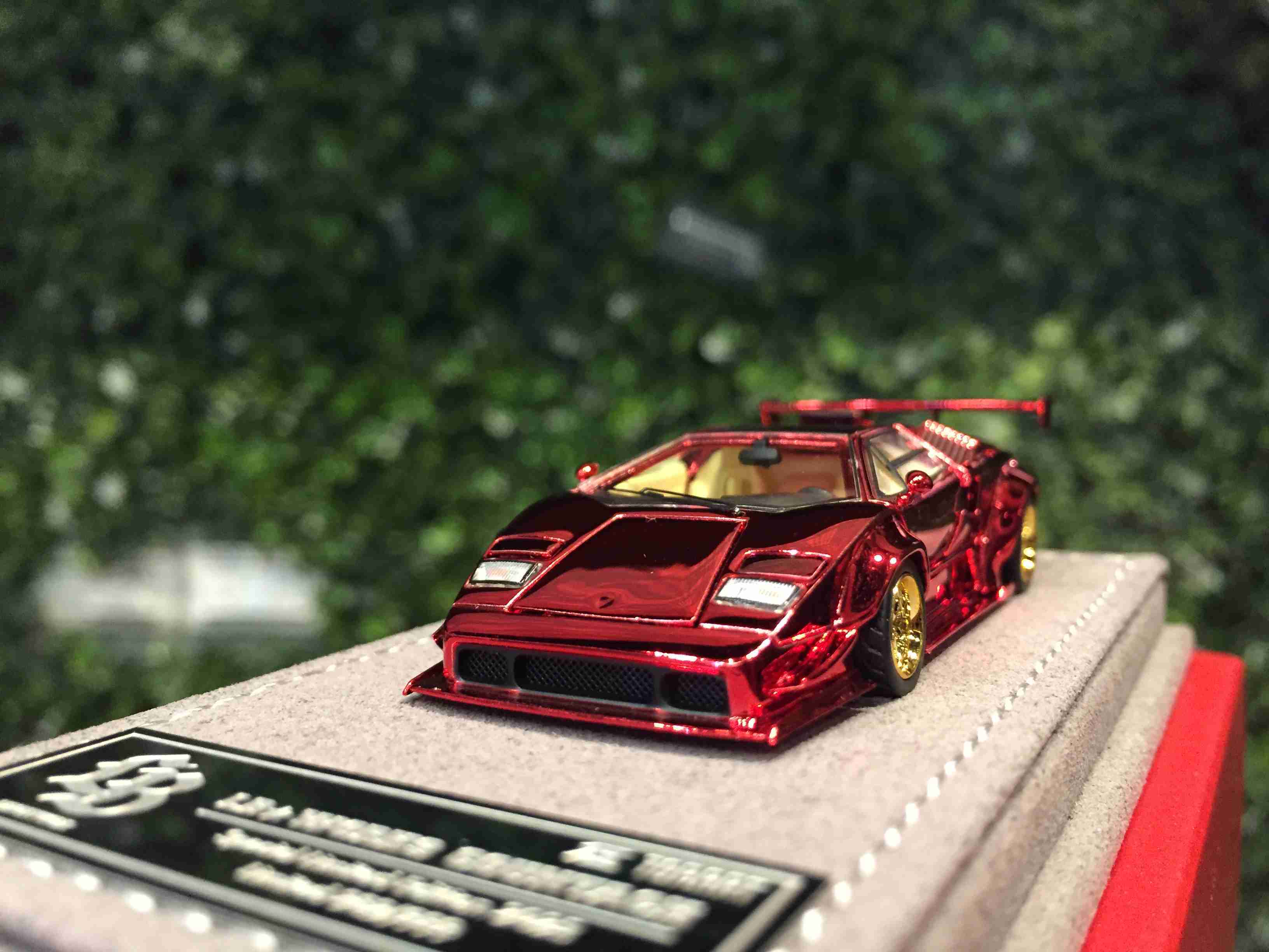 1/64 TopArt LBWK Lamborghini Countach Chrome Red【MGM】 - Max Gear