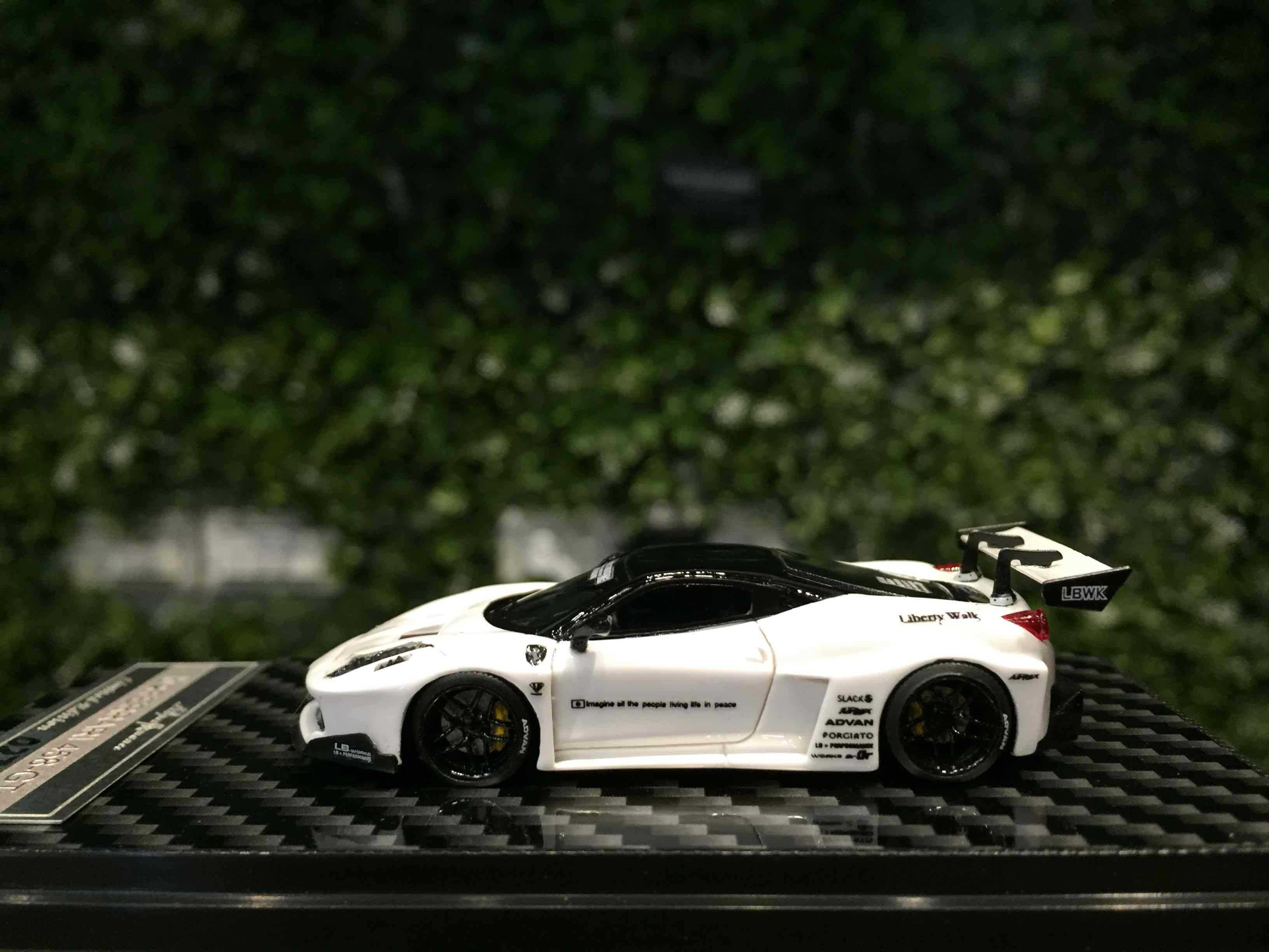 1/64 Qidian LBWK Ferrari 458 GT White【MGM】 - Max Gear Model 模型