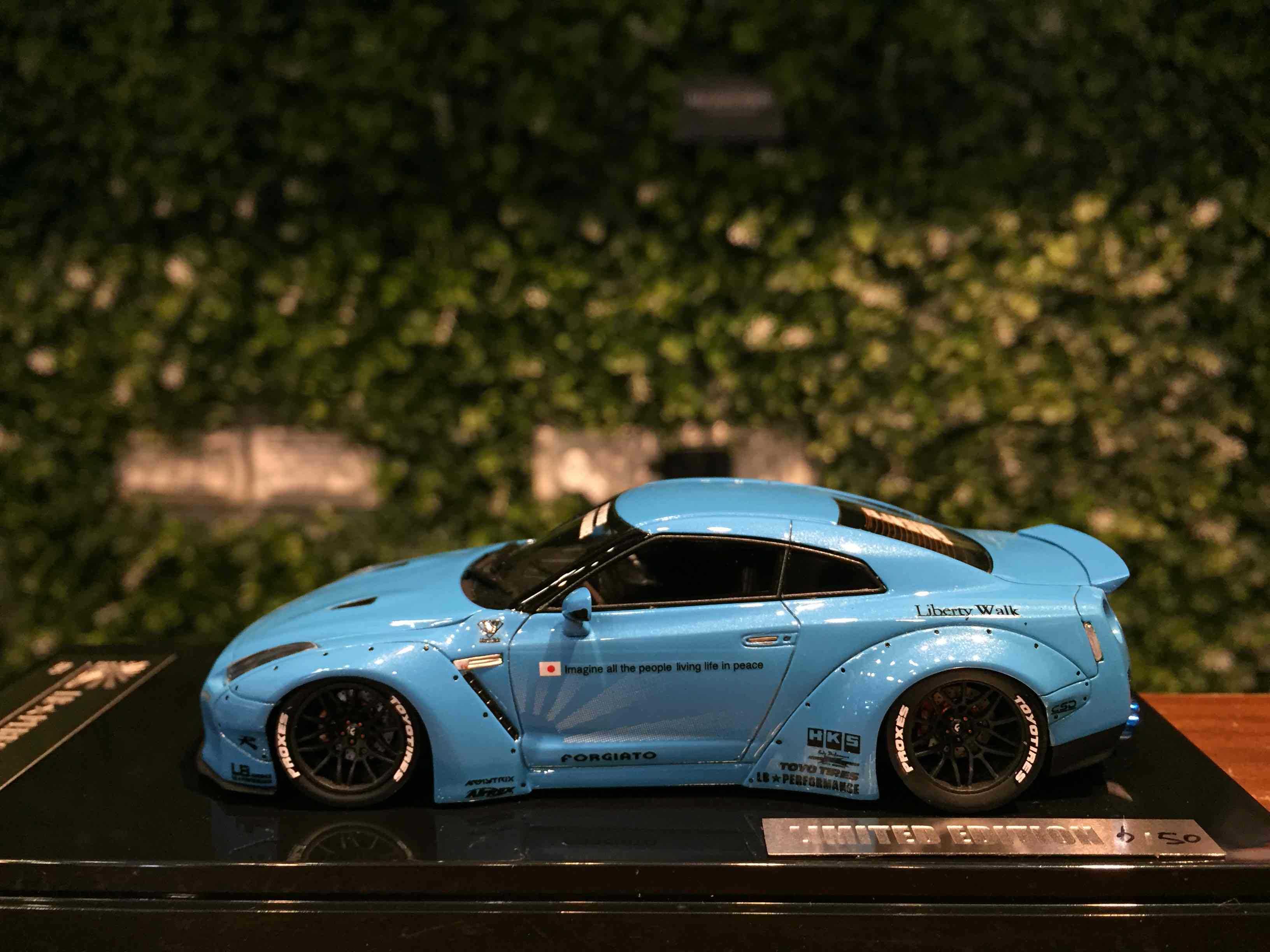 1/43 Onemodel LB-Works Nissan GT-R (R35) Duck Tail Blue【MGM】