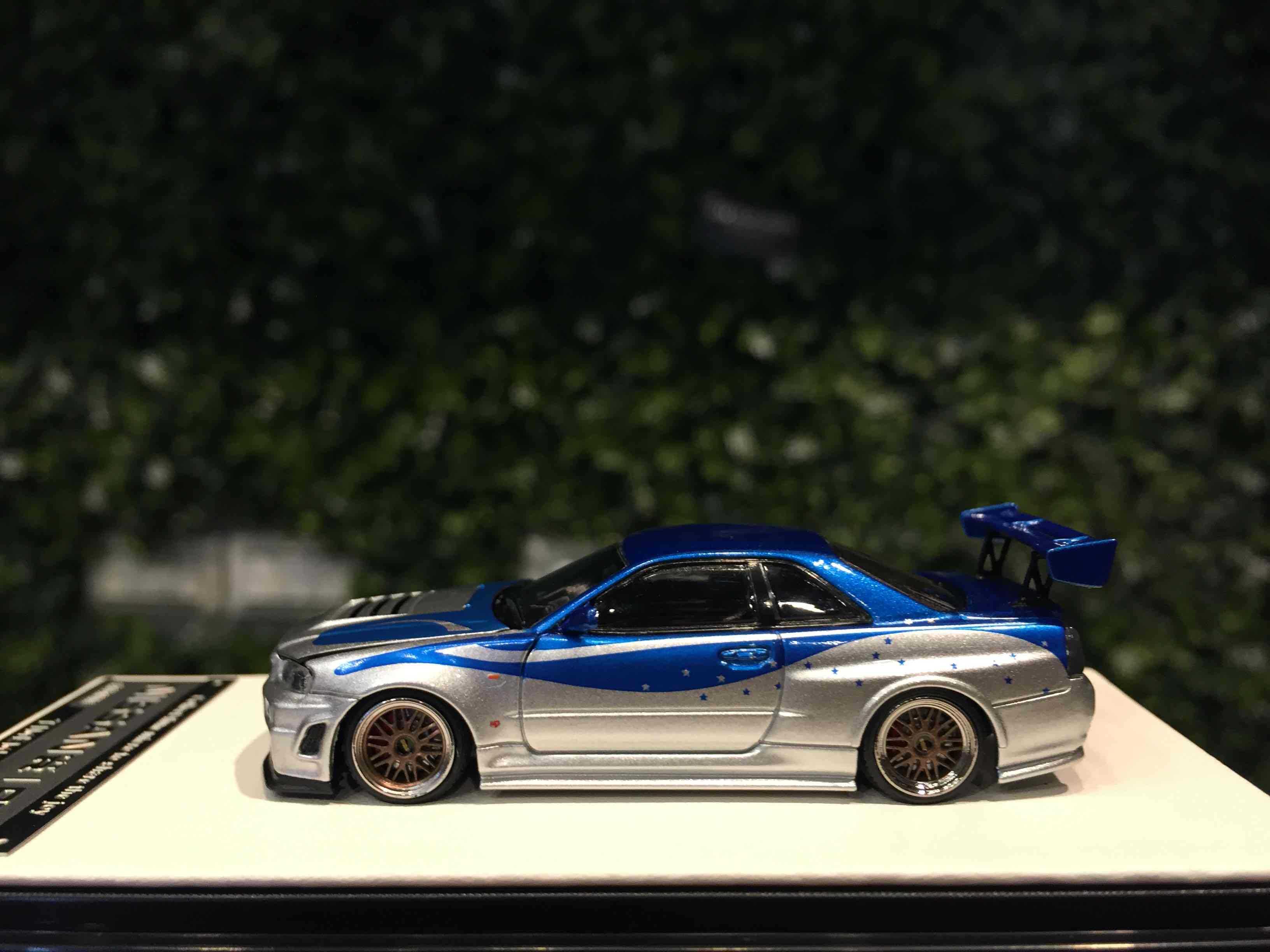 1/64 TimeModel Nissan Skyline GT-R (R34) BL/SL TM643426【MGM】