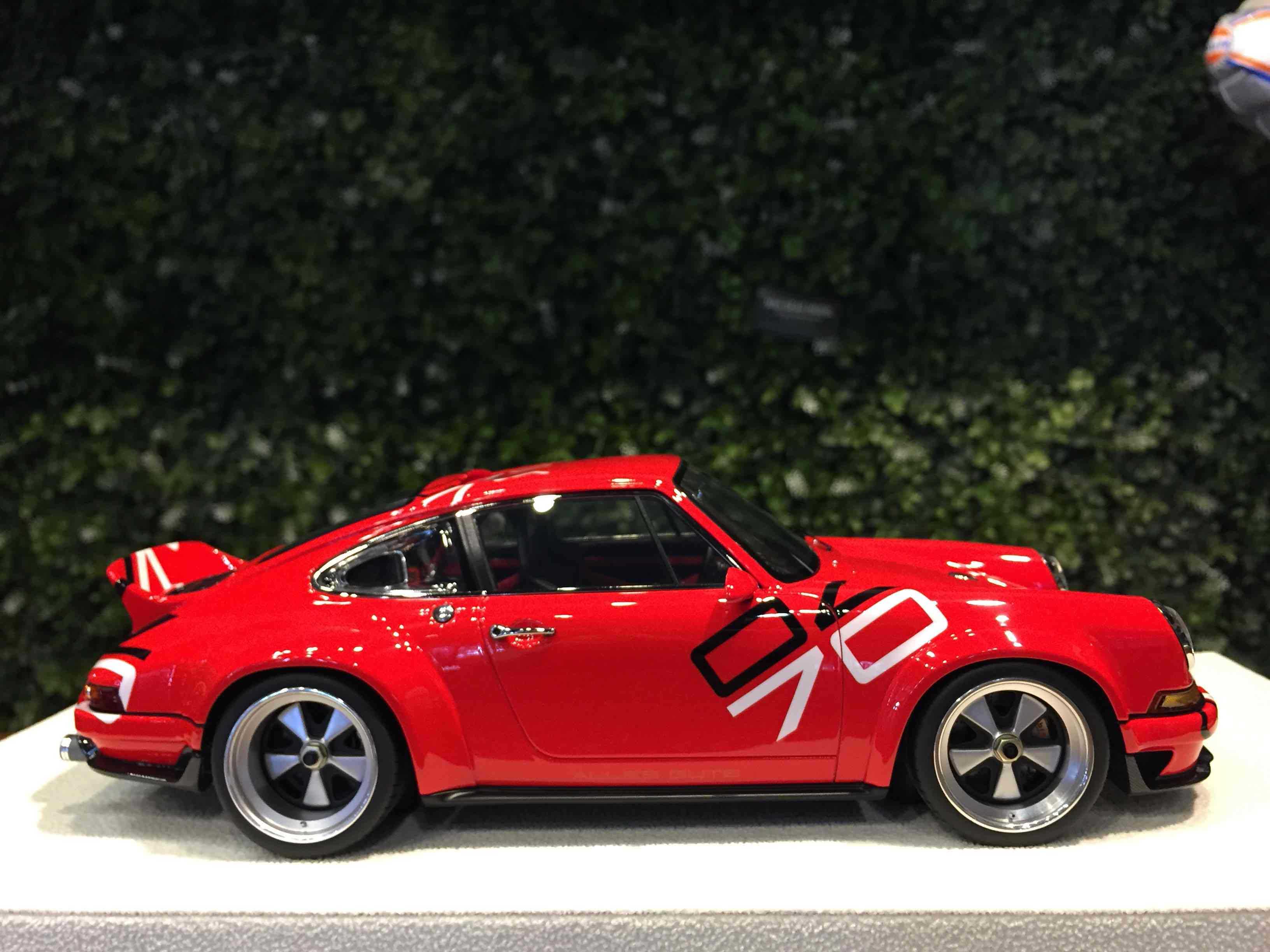 1/18 MakeUp Singer DLS Porsche Bright Red 70th EML018I【MGM】