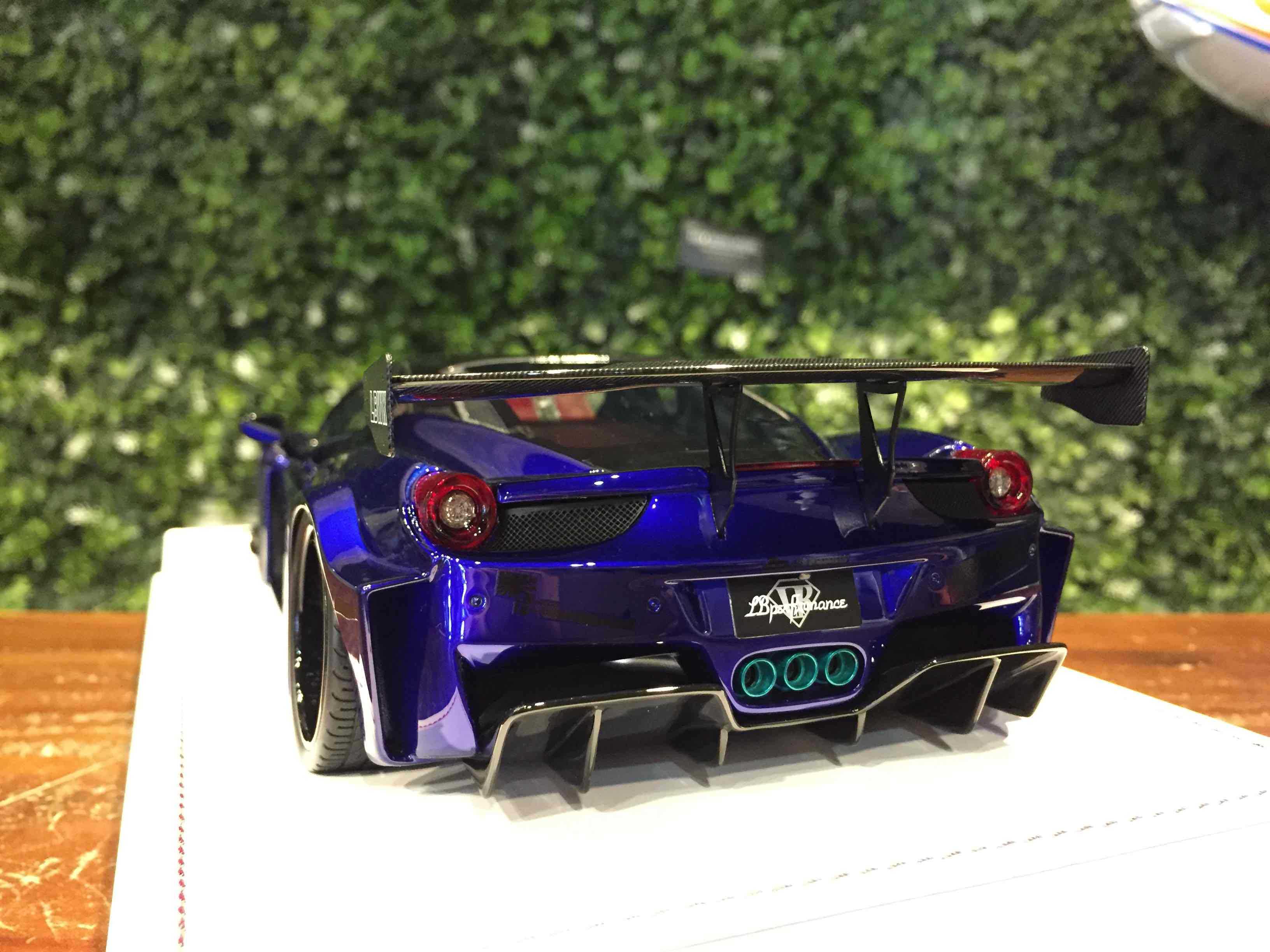 1/18 IVY LBWK Ferrari 458 GT Blue MET【MGM】