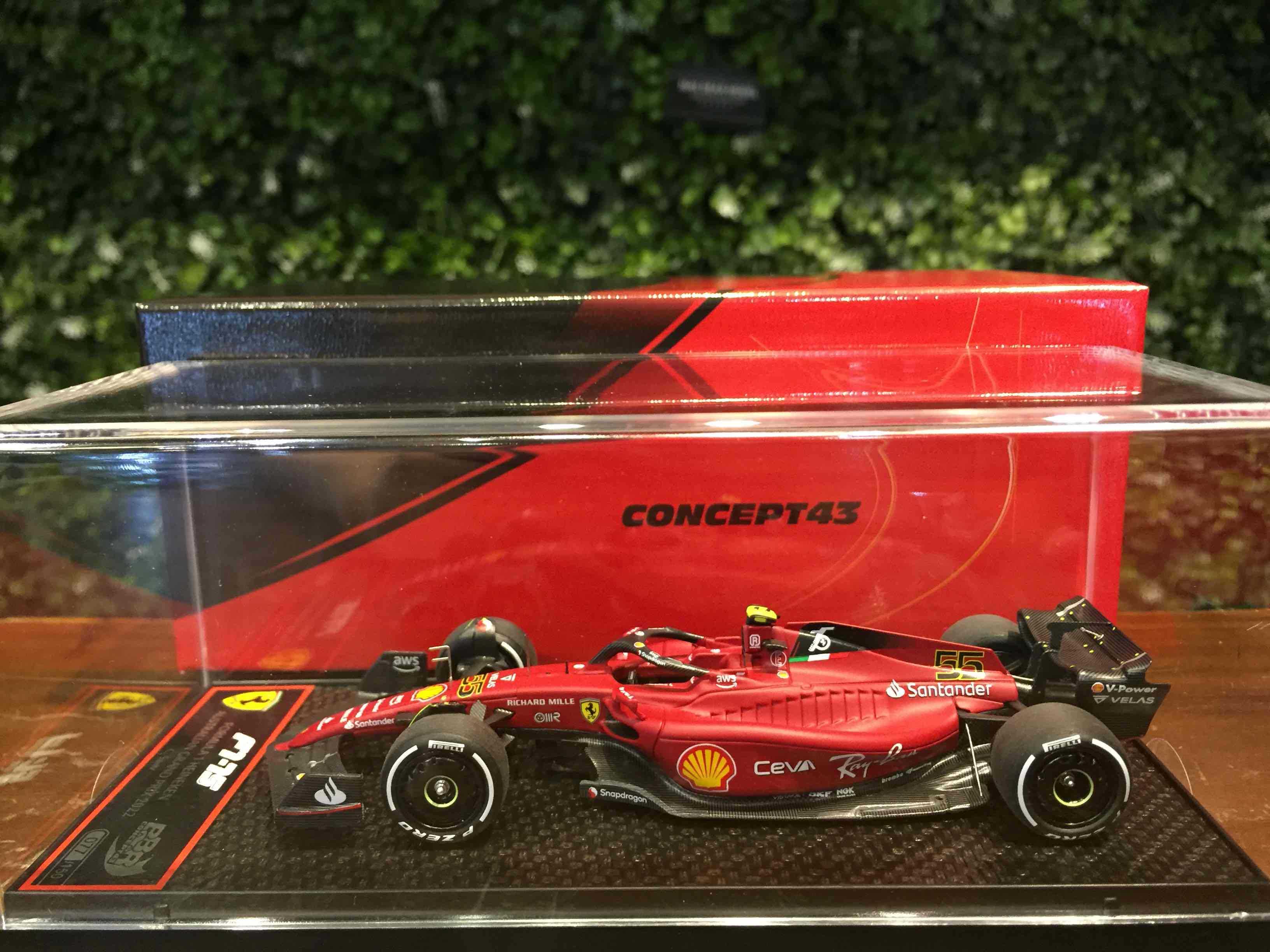 1/43 BBR Ferrari F1-75 CarloSainz AustralianGP BBRC278B【MGM】