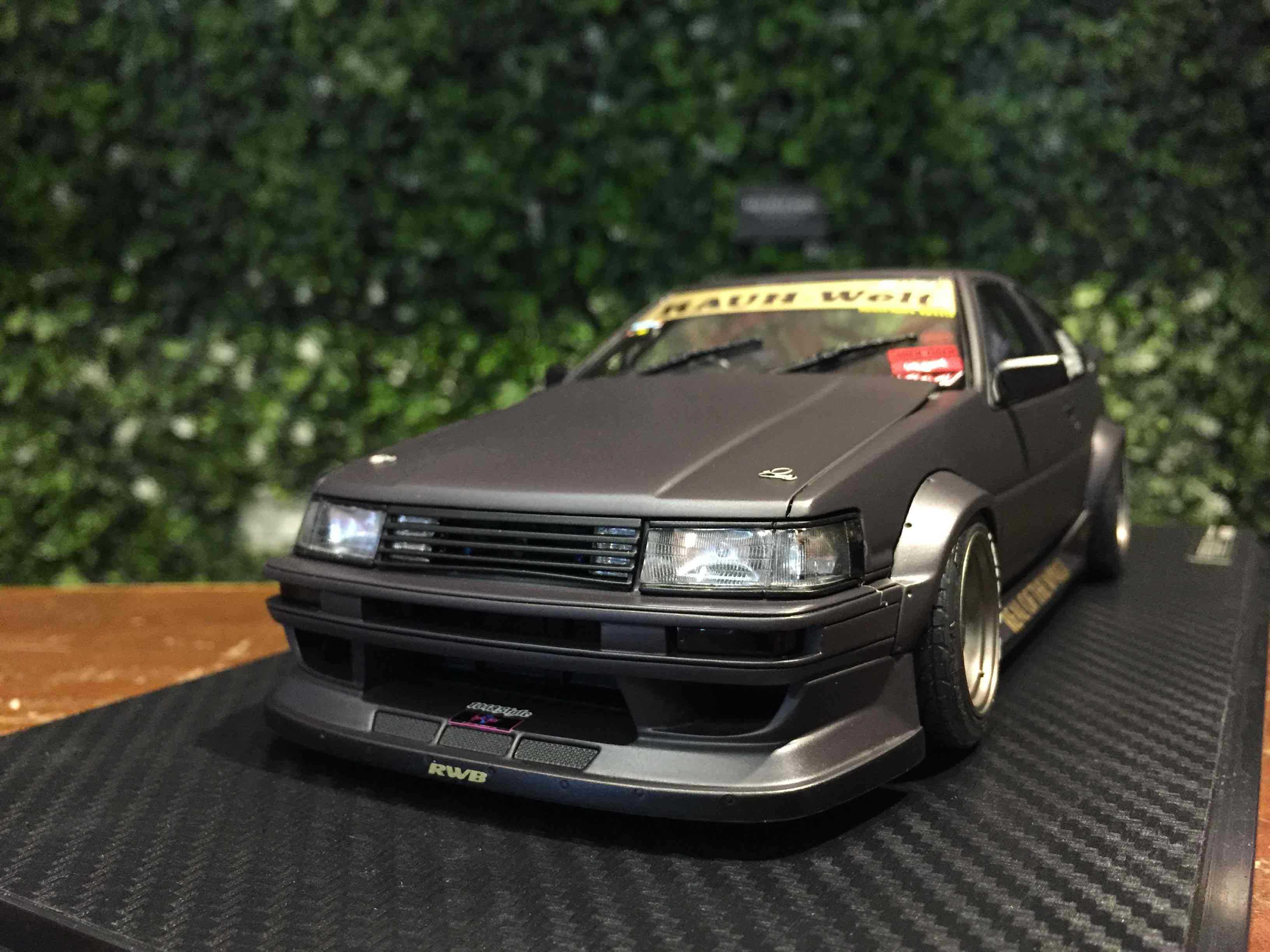 1/18 Ignition RWB Toyota AE86 Matte Black IG2606【MGM