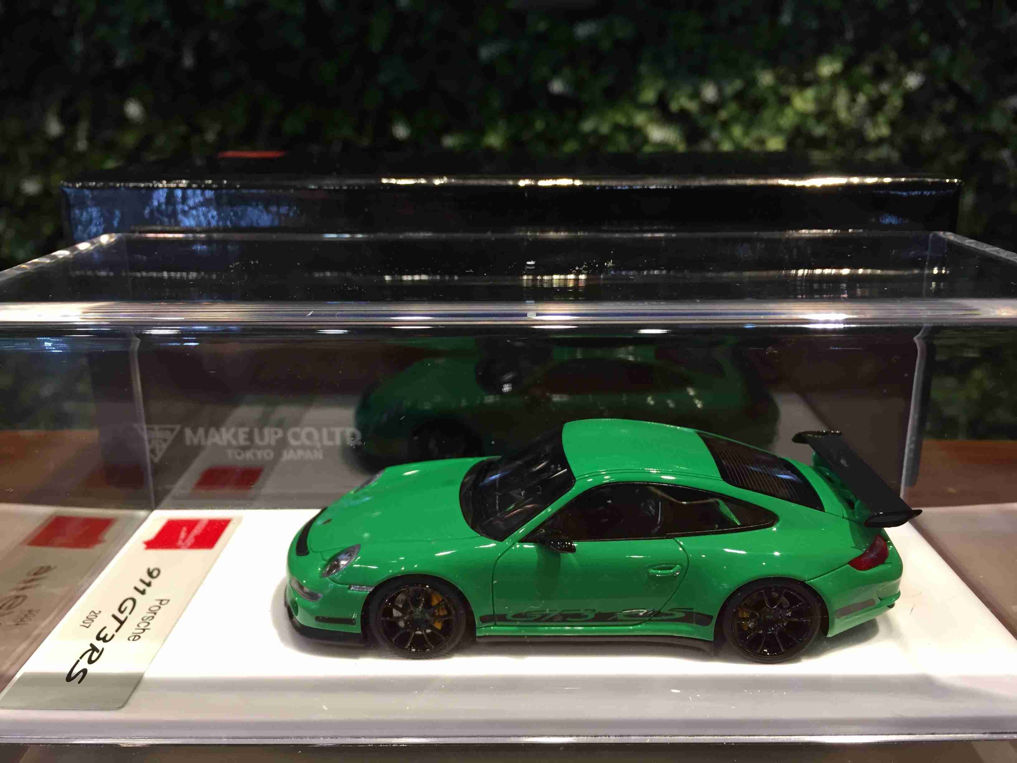 1/43 MakeUp Porsche 911 (997) GT3 RS 2007 Green EM600B【MGM】