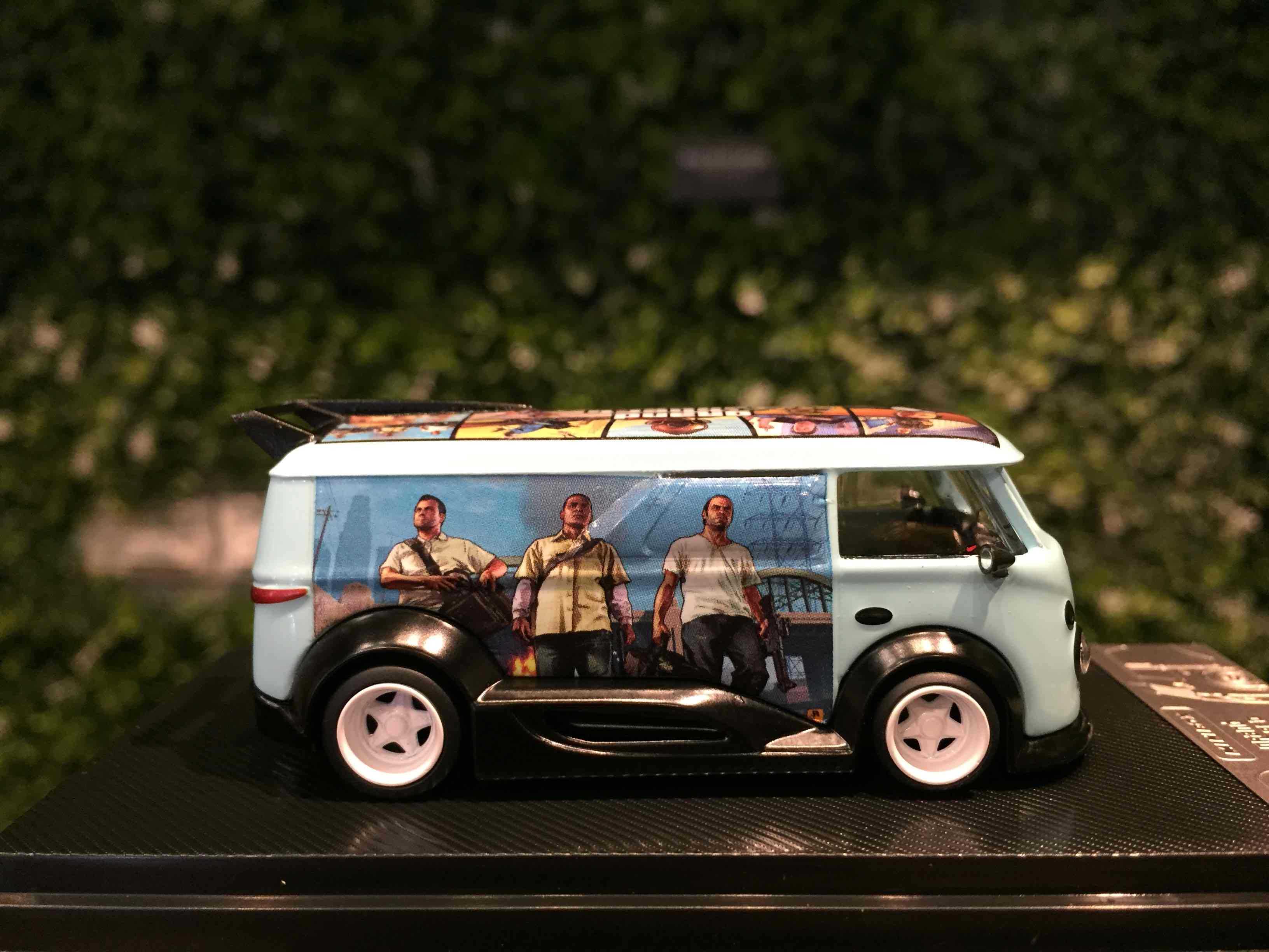 1/64 MiniBox RWB Volkswagen VW T1 Grand Theft Auto Blue【MGM】