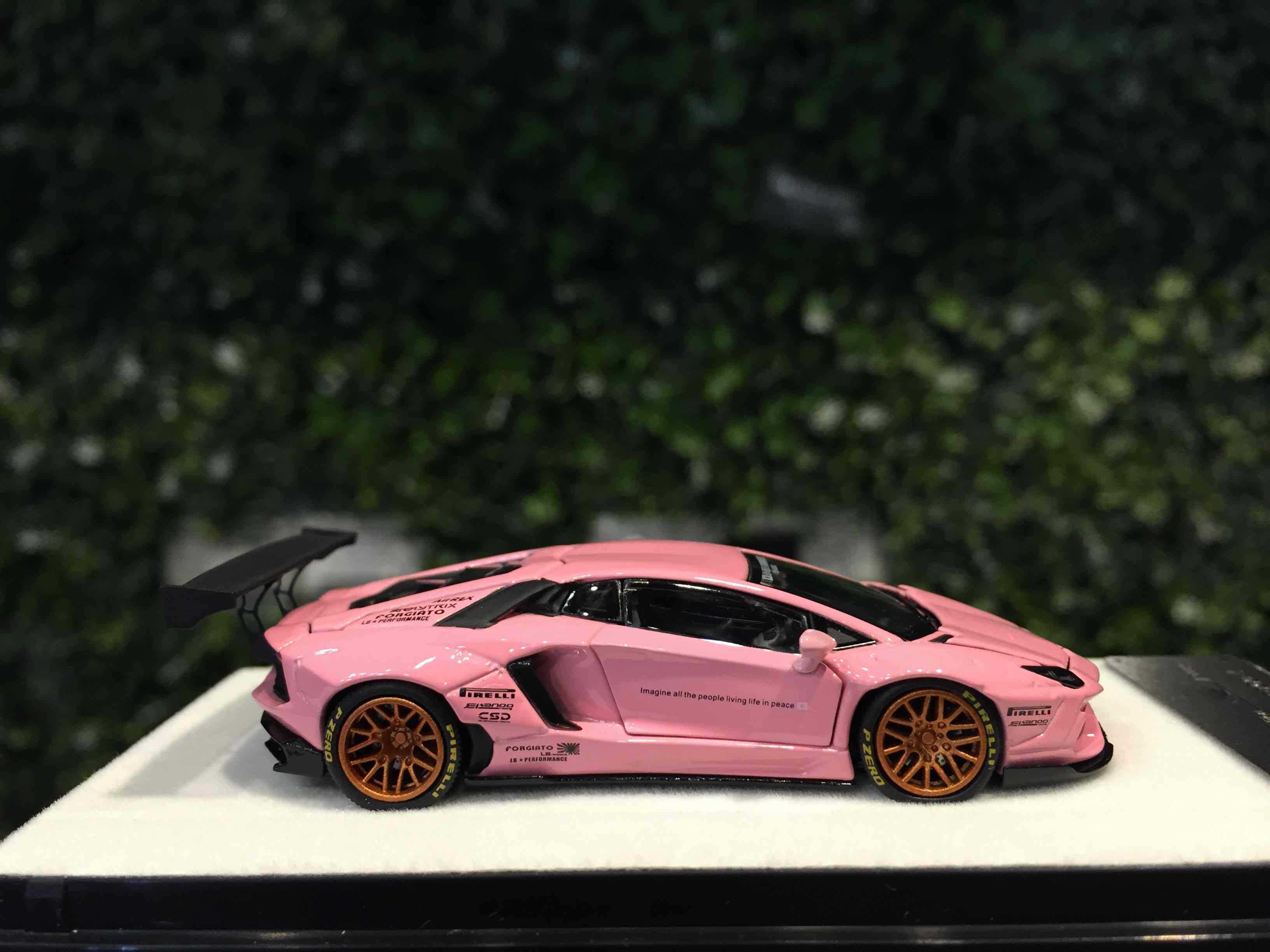 1/64 PGM LBWK Lamborghini Aventador Pink PGM640412S【MGM】