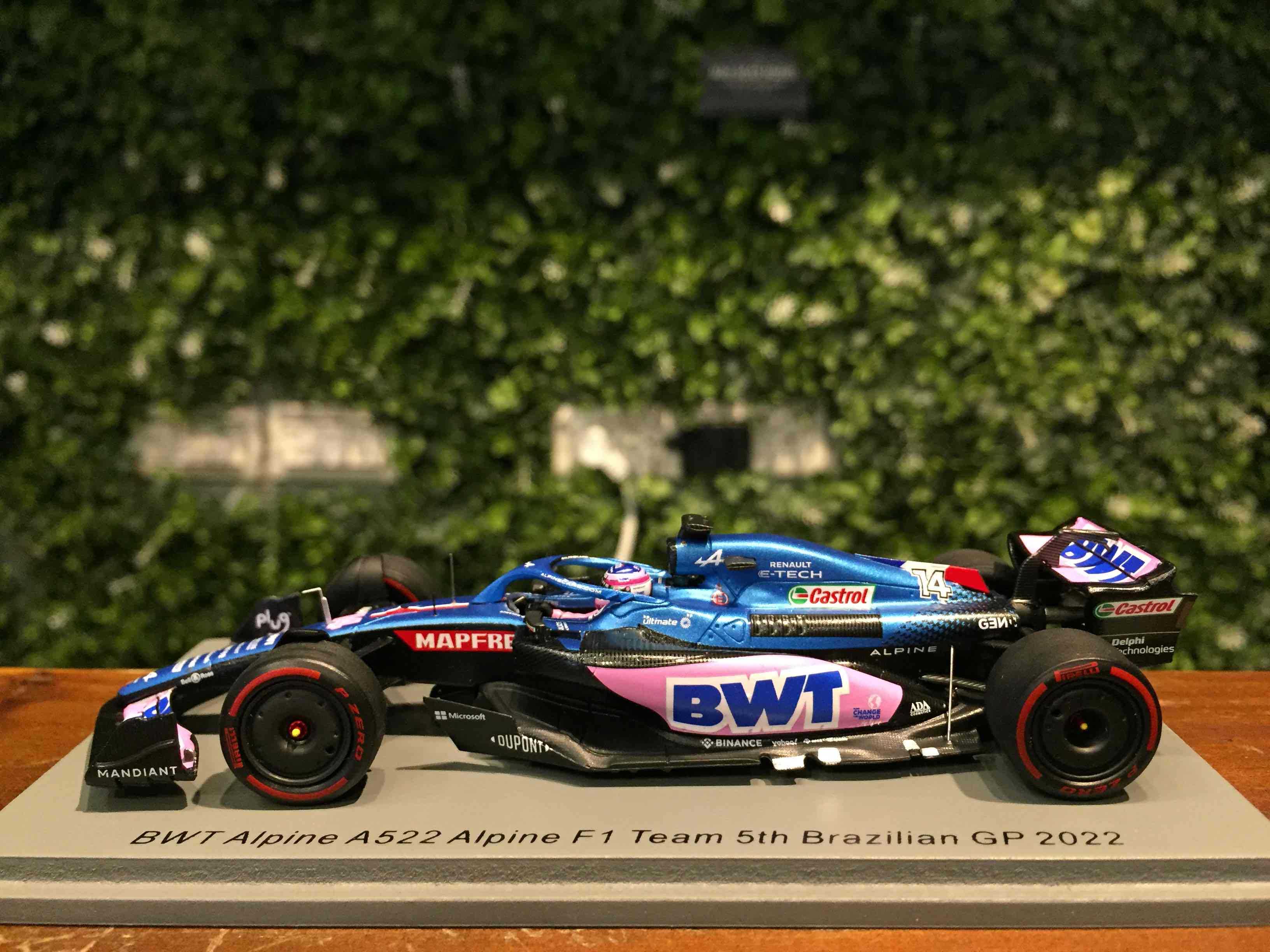 1/43 Spark BWT Alpine F1 A522 Fernando Alonso 5th S8555【MGM】