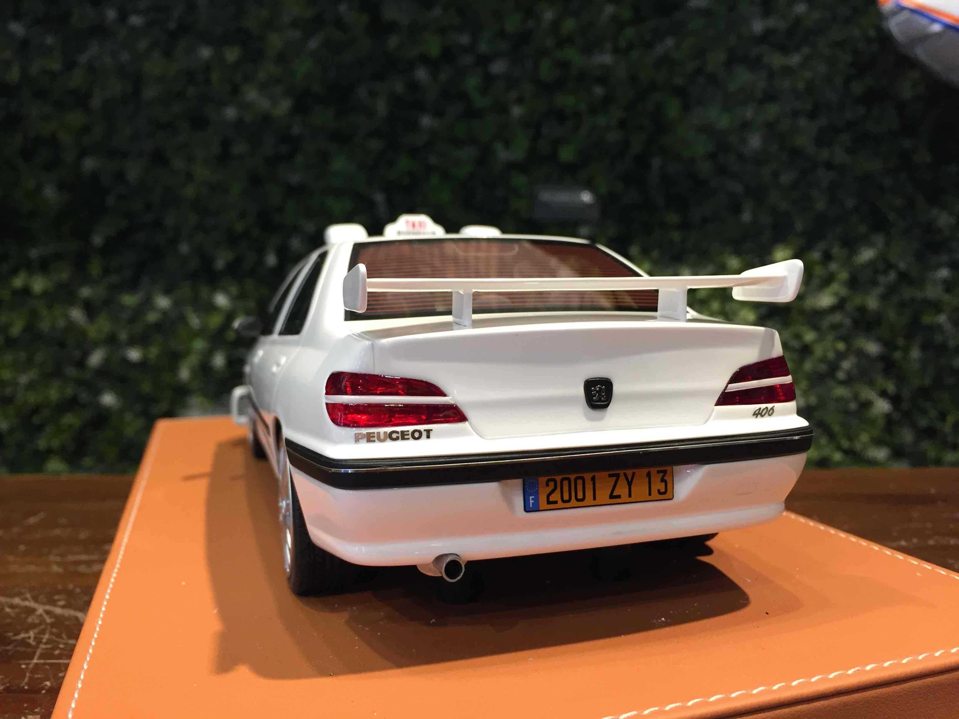 1/18 VehicleArt Peugeot 406 Taxi White【MGM】