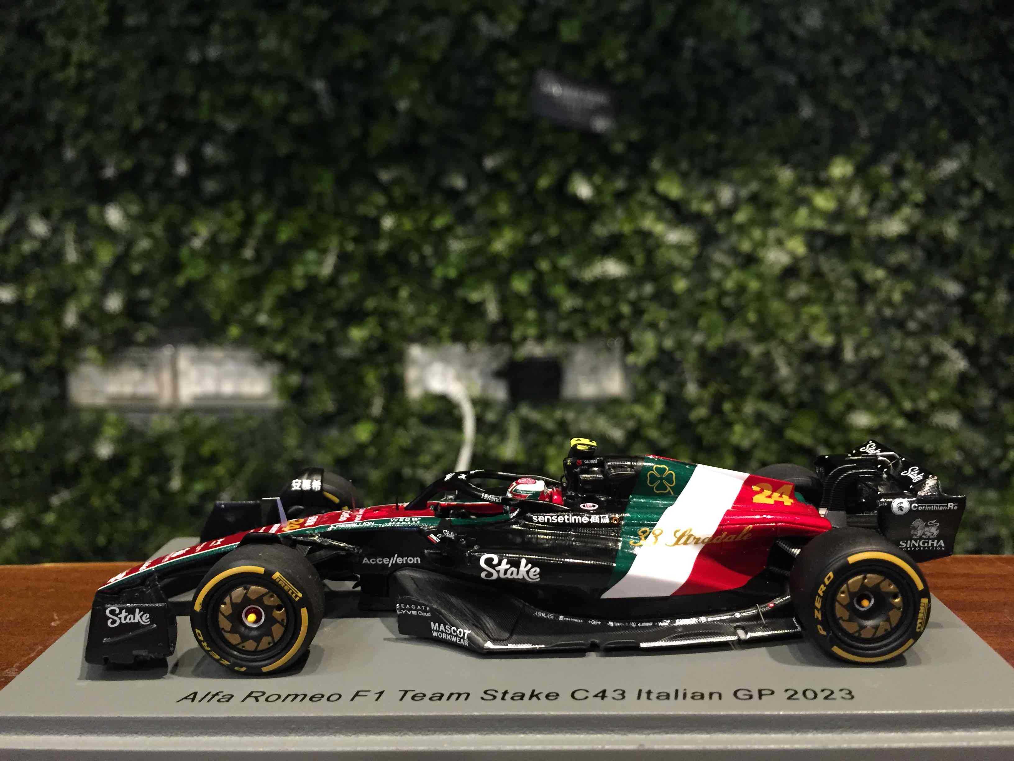 1/43 Spark Alfa Romeo C43 Zhou GuanYu GP 2023 S8933【MGM】