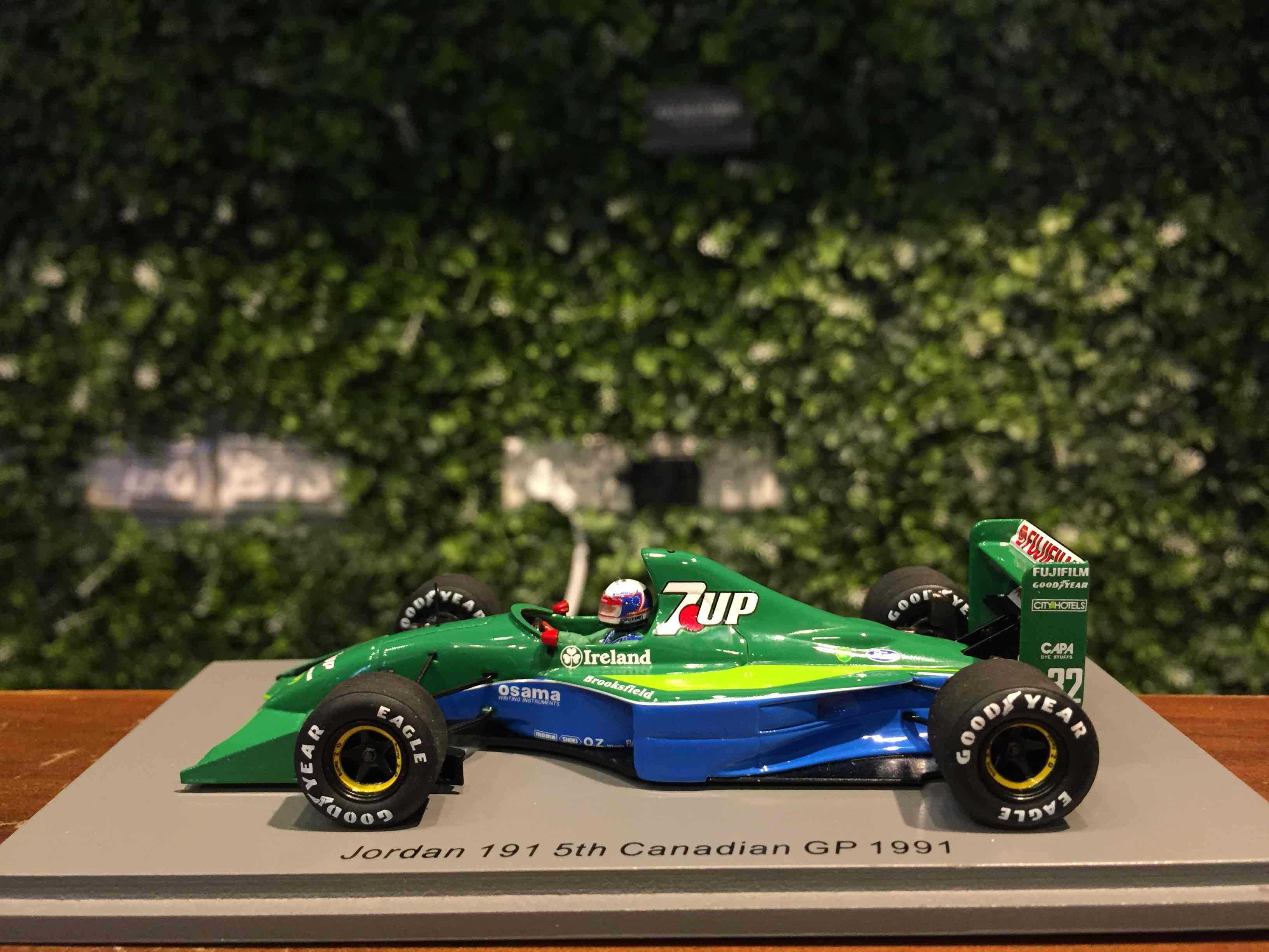 1/43 Spark Jordan 191 Bertrand Gachot 5th 1991 S8077【MGM】