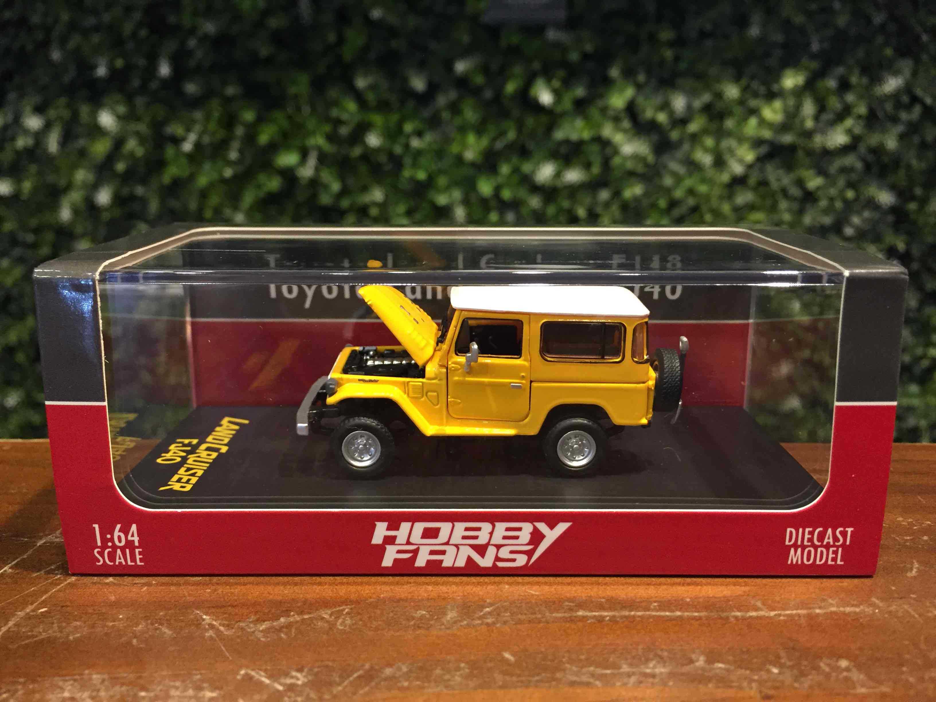 1/64 HF Toyota Land Cruiser FJ40 Yellow/WH HJ64FJ4006YL【MGM】