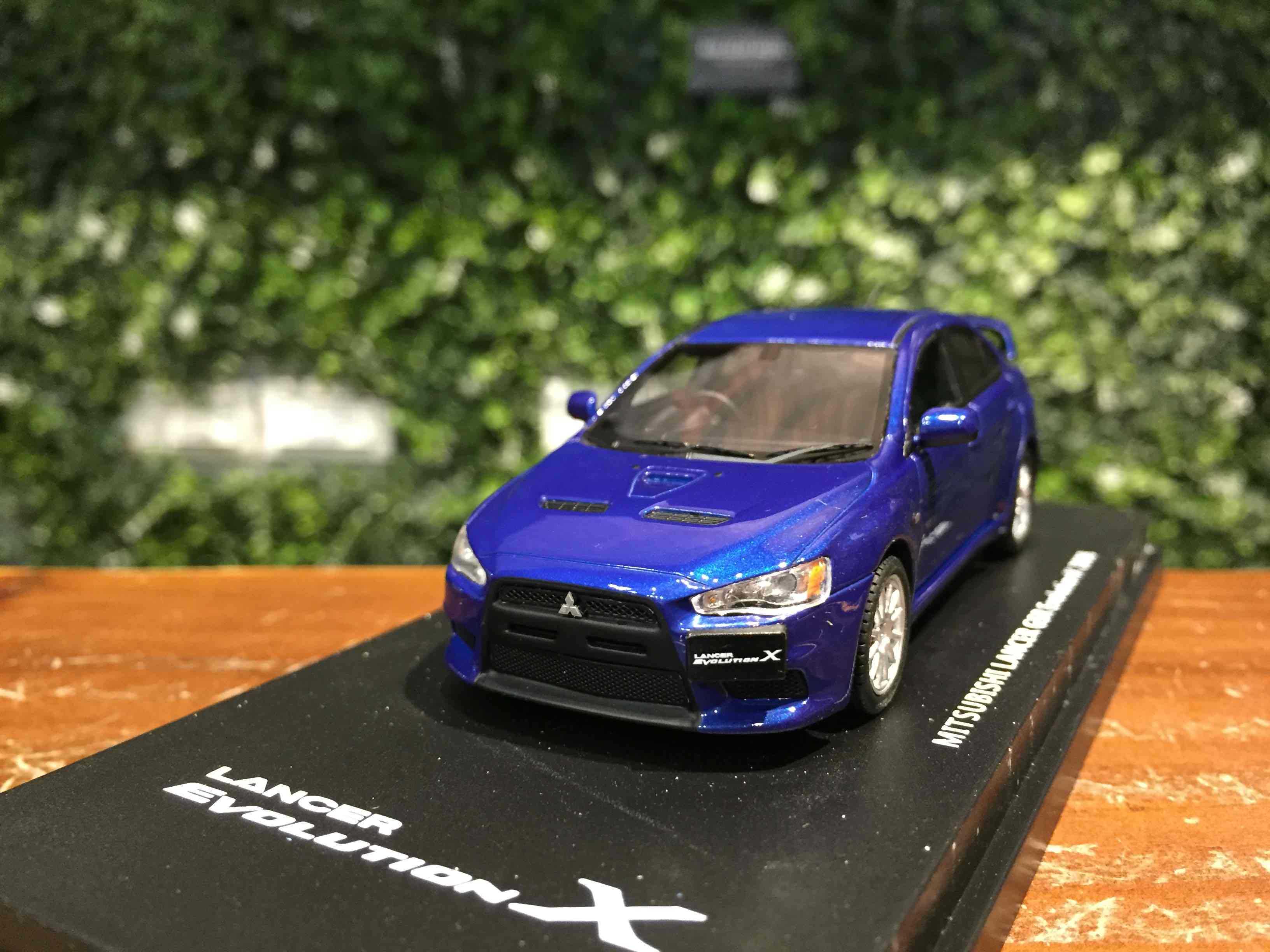 1/43 LAX Mitsubishi Lancer EVO X Cosmic BlueMica L43039【MGM】