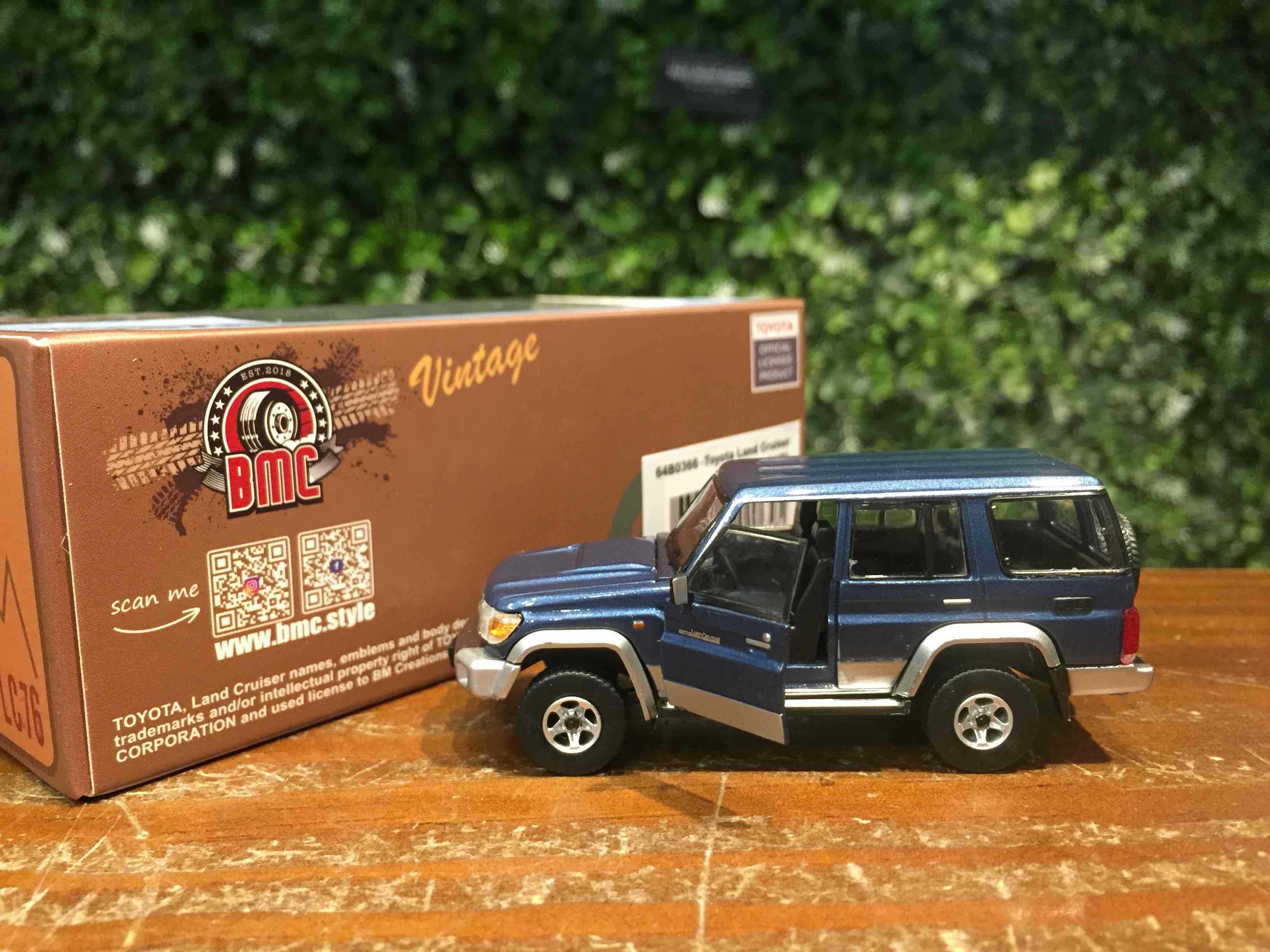 1/64 BMC Toyota Land Cruiser LC76 Blue 64B0366【MGM】