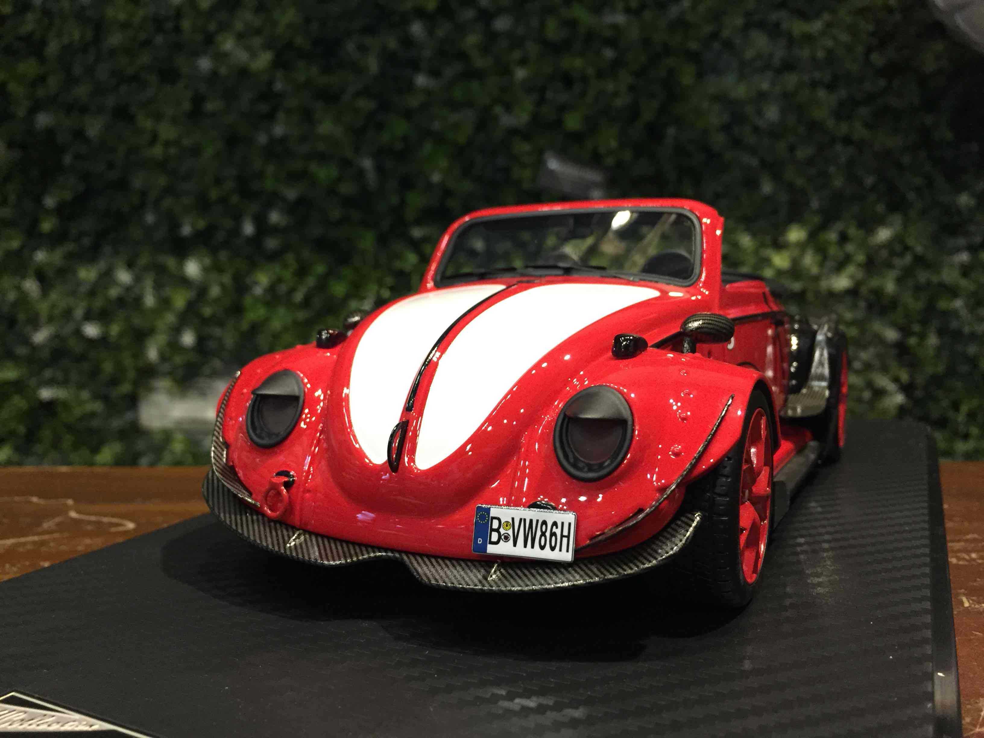 1/18 MYC RWB Volkswagen VW Beetle Convertible Red Shark【MGM】