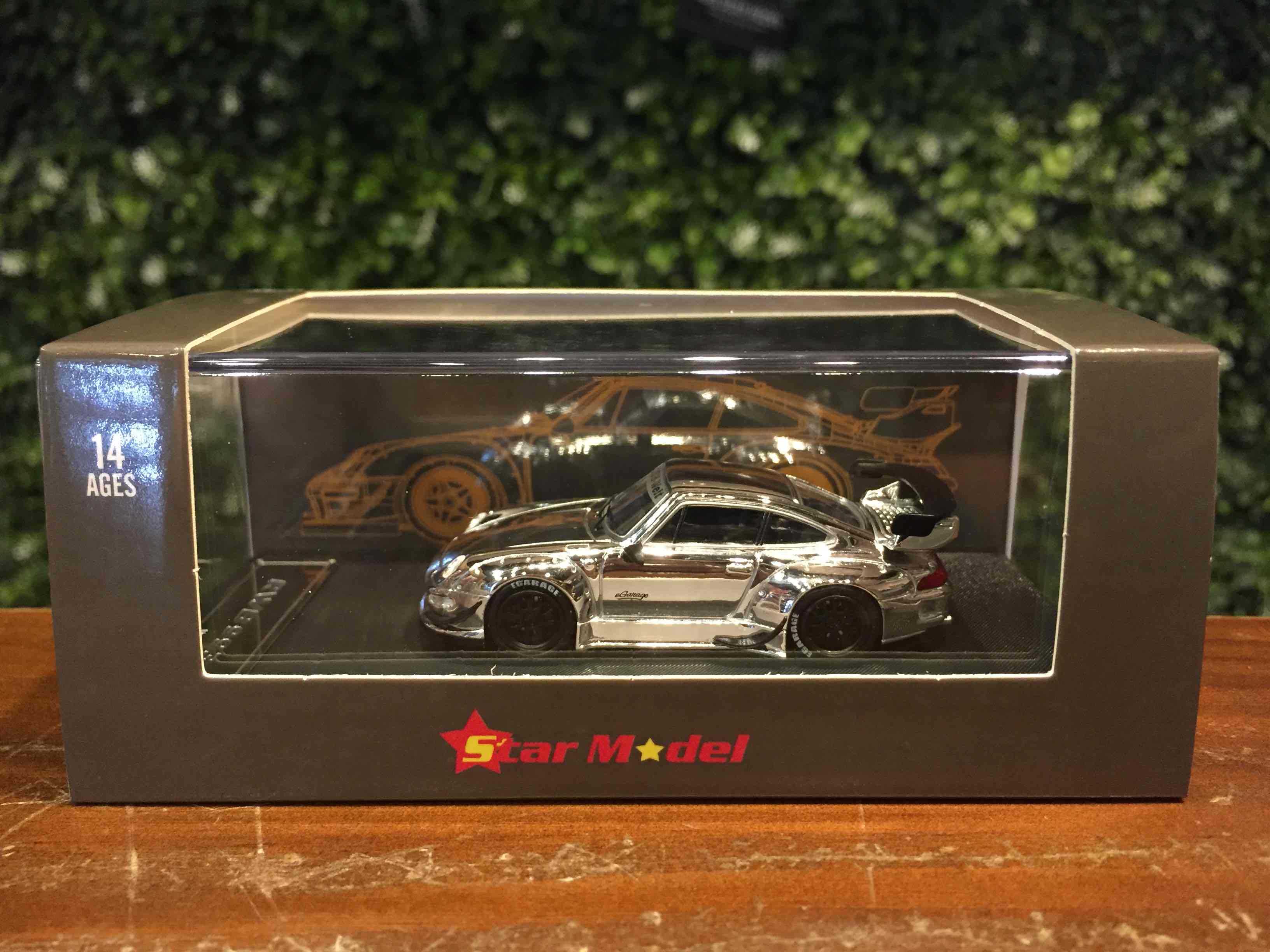 1/64 StarModel RWB Porsche 911 (993) Chrome Silver【MGM】