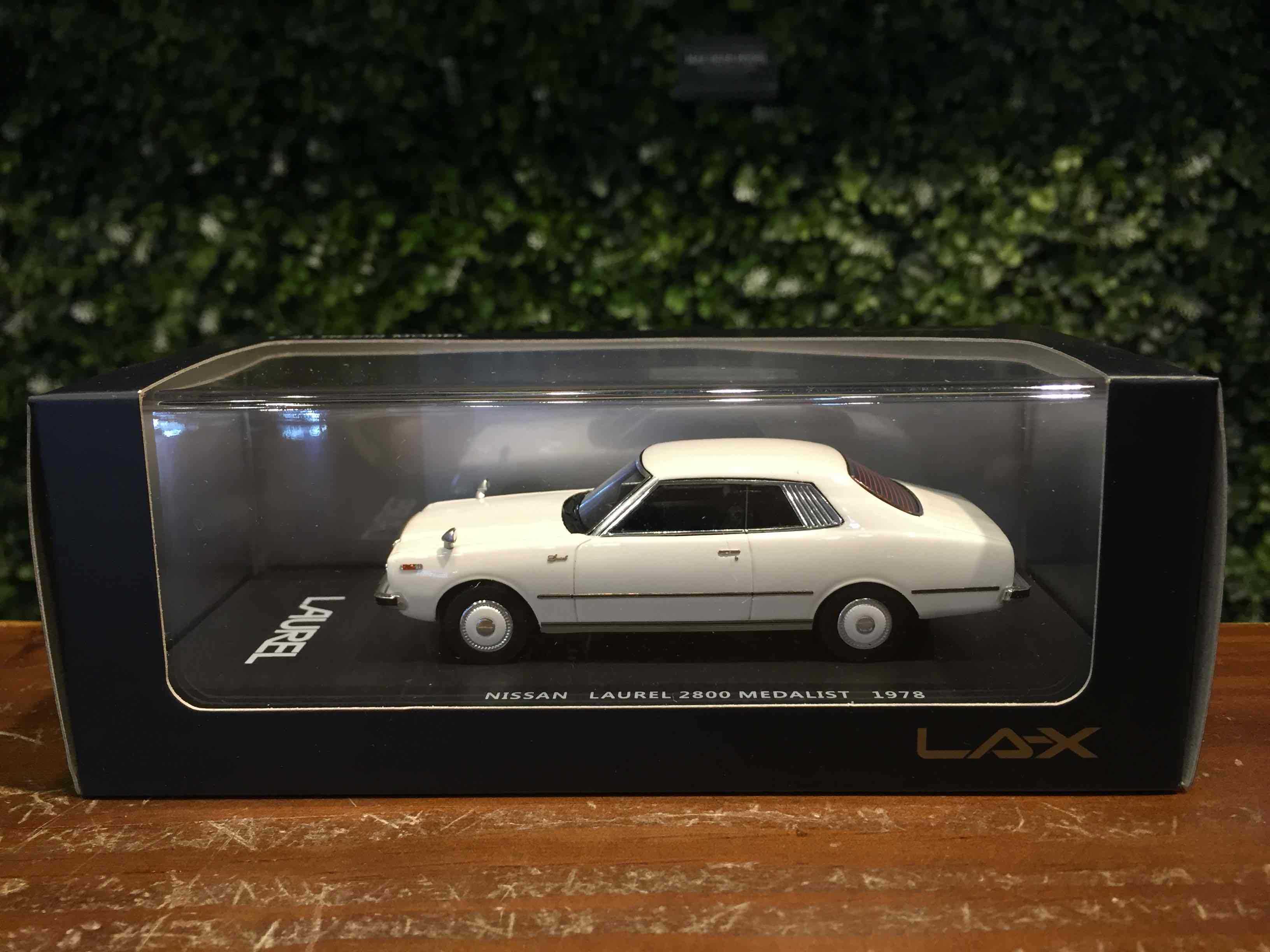 1/43 LAX Nissan Laurel Hardtop 2800 1978 White L43072【MGM】