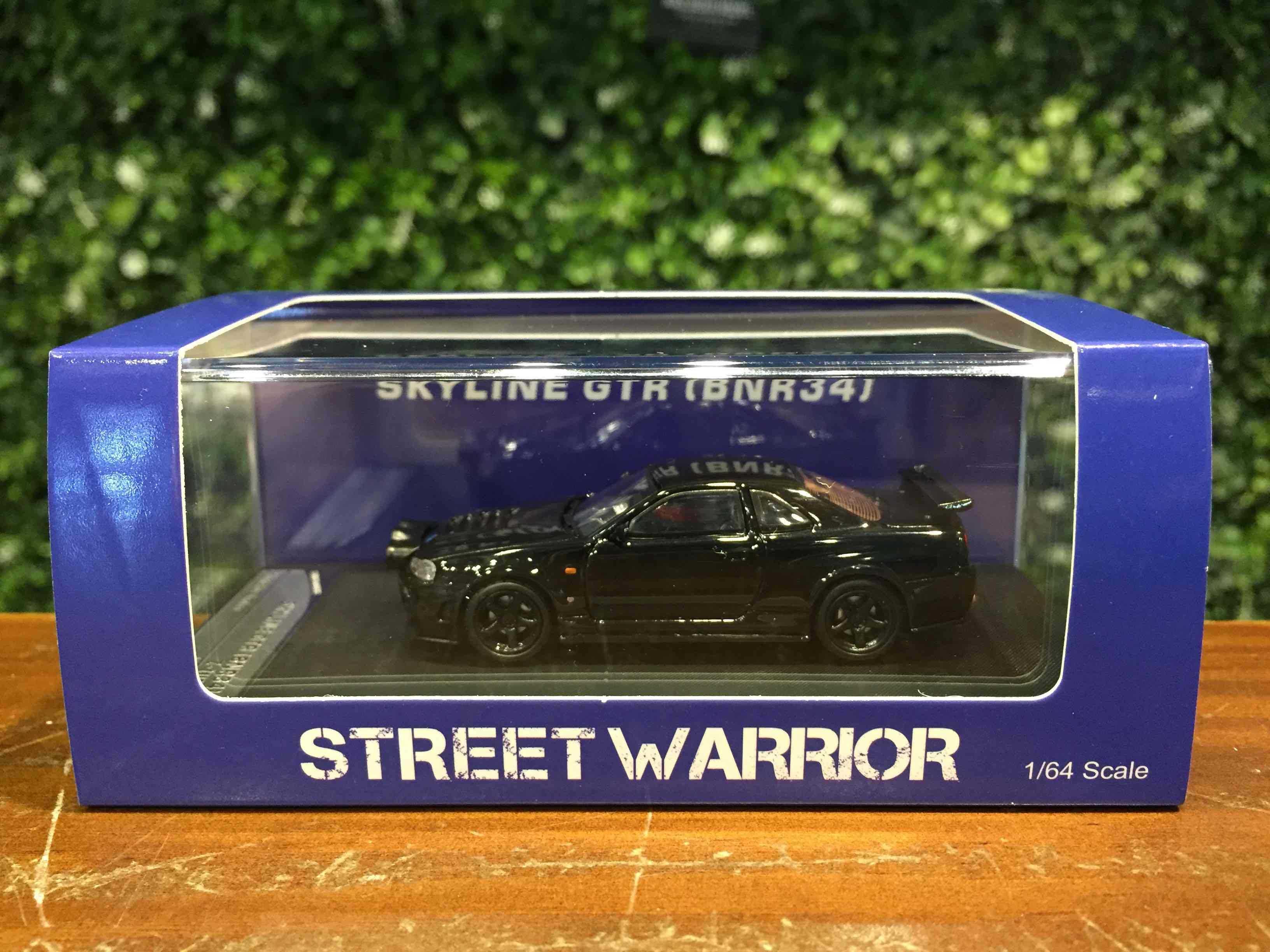 1/64 StreetWeapon Nissan Skyline GTR (R34) Drift Black【MGM】