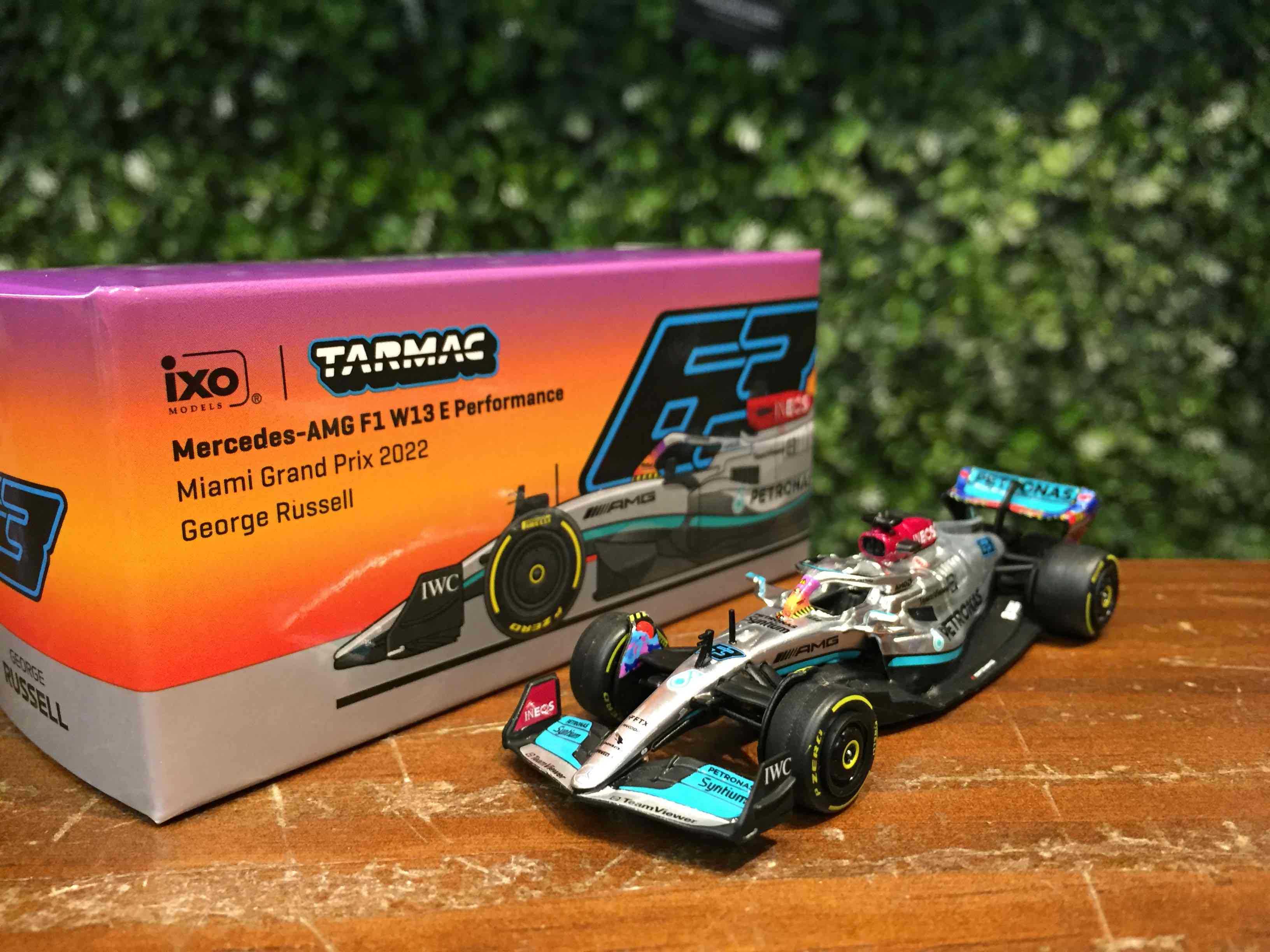 1/64 Tarmac MercedesAMG W13 G.Russell Miami T64GF044GR2【MGM】