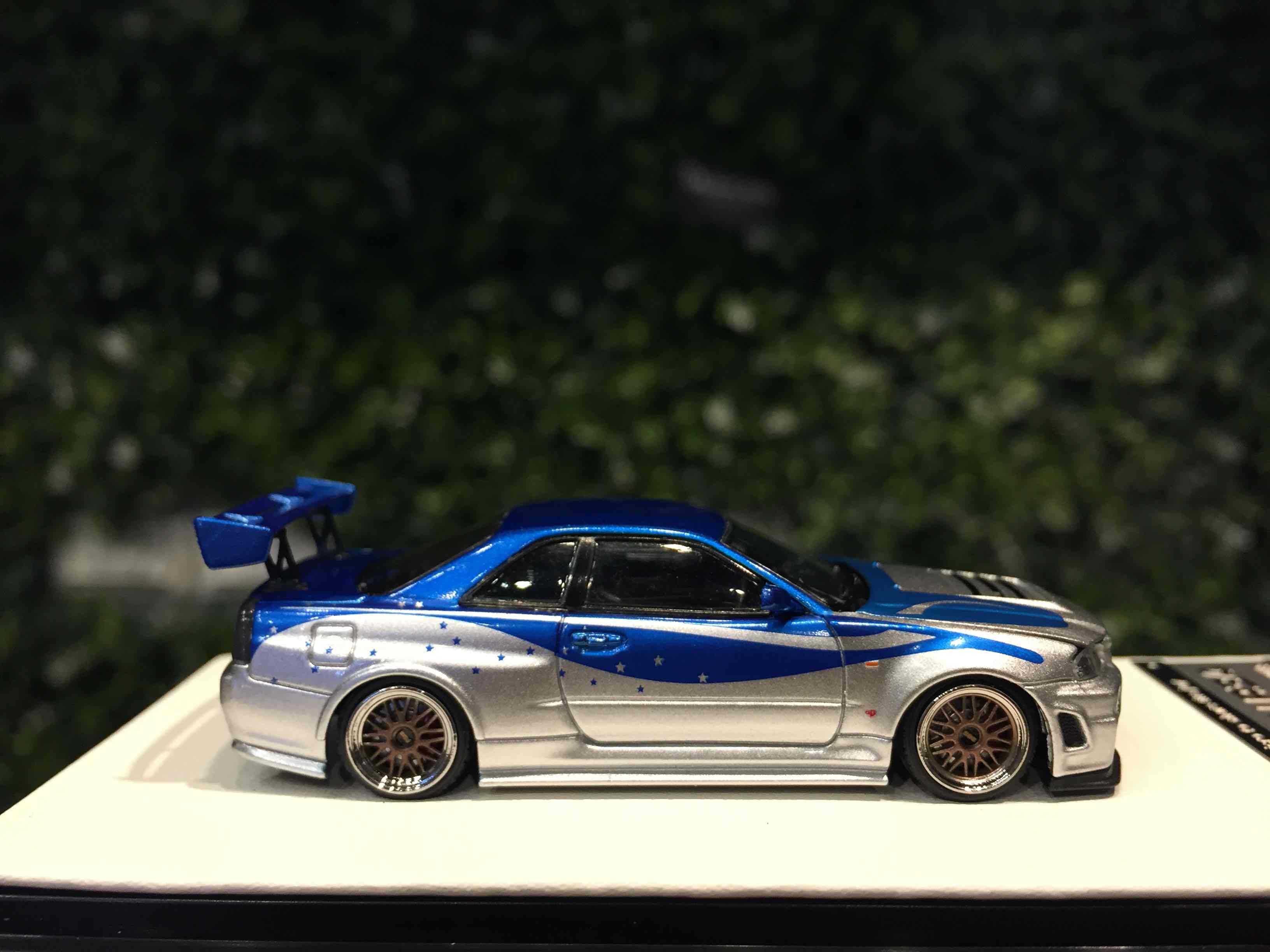 1/64 TimeModel Nissan Skyline GT-R (R34) BL/SL TM643426【MGM】