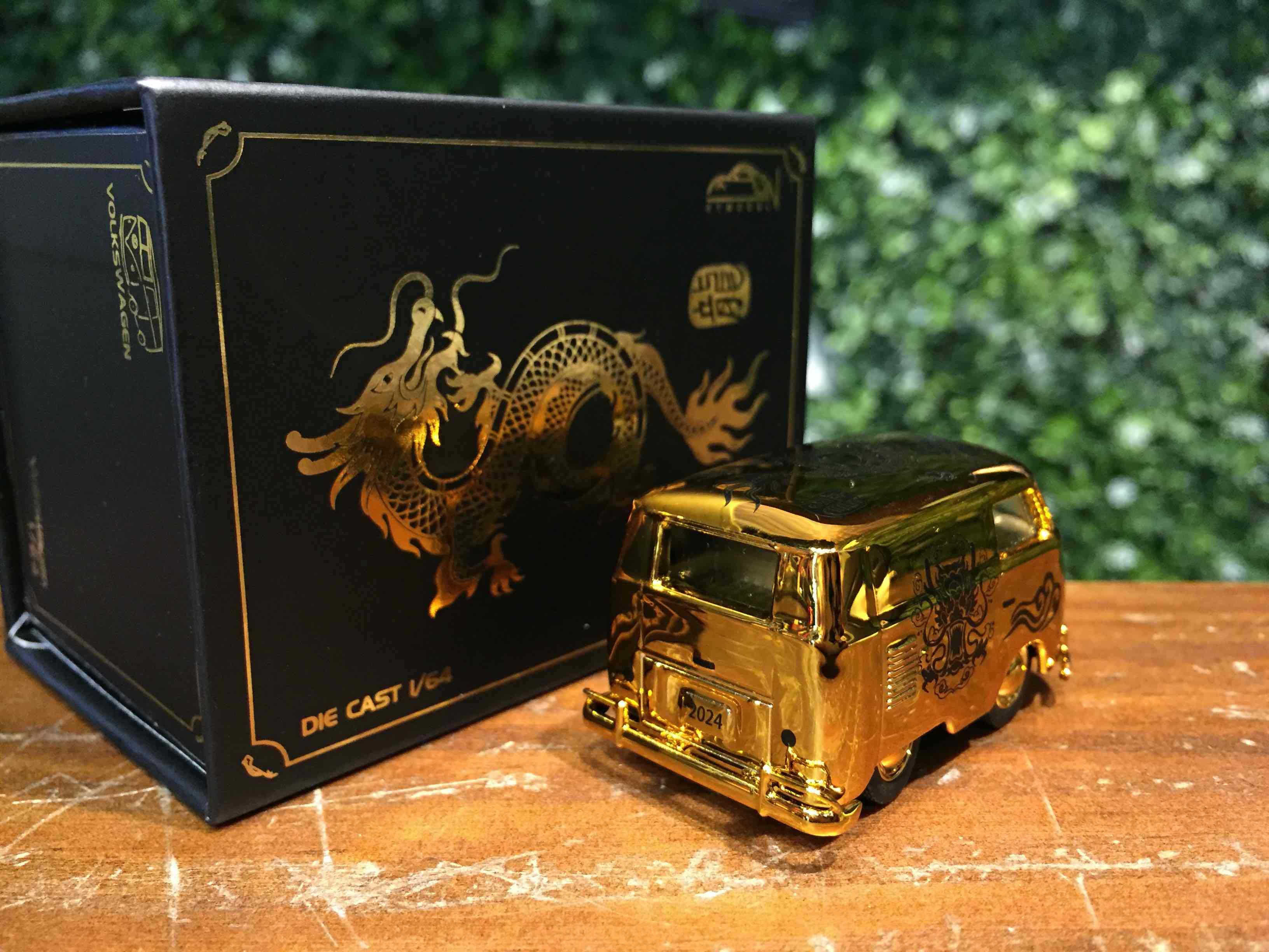 1/64 HY Volkswagen VW T1 Chrome Gold【MGM】