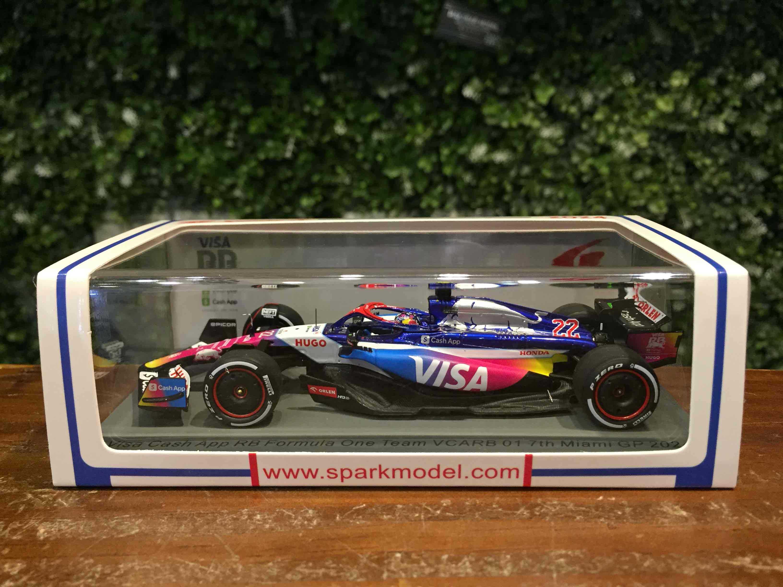 1/43 Spark Visa VCARB 01 Yuki Tsunoda 7th Miami S9534【MGM】