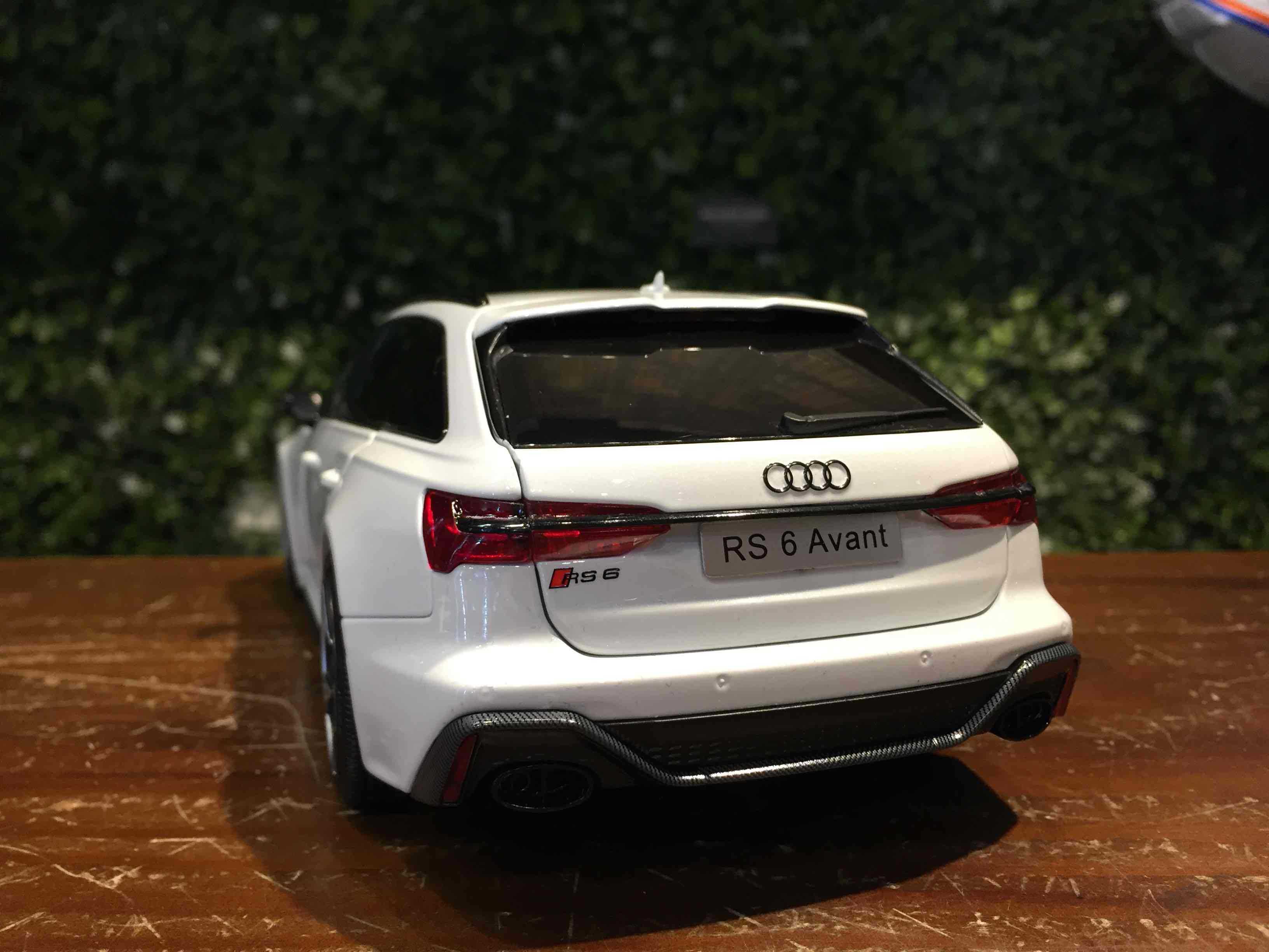 1/18 KiloWorks Audi RS6 (C8) Avant 2021 White KLW000106【MGM】