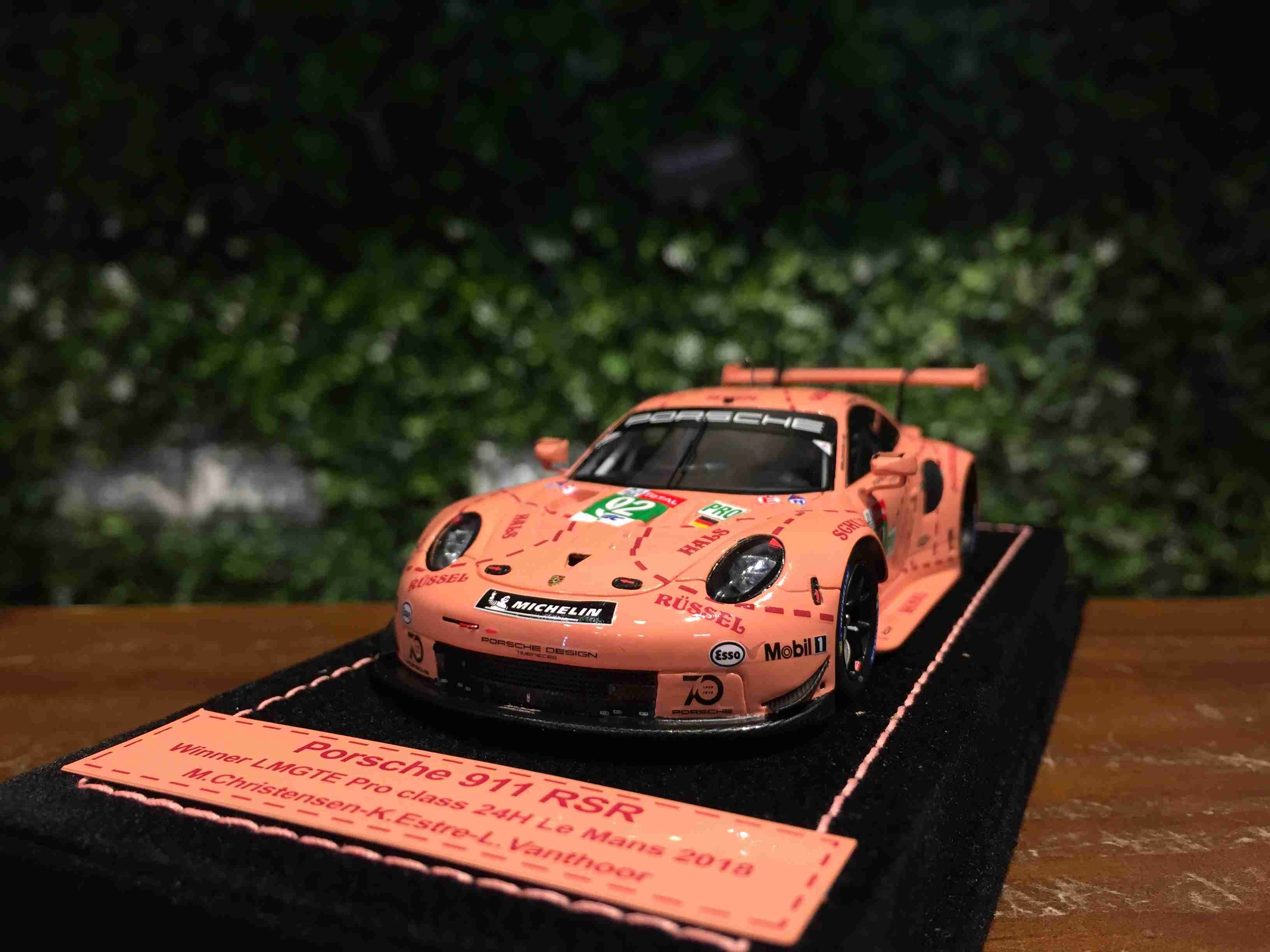 1/43 Spark Porsche 911 RSR Winner LMGTE Pink Pig WS006【MGM