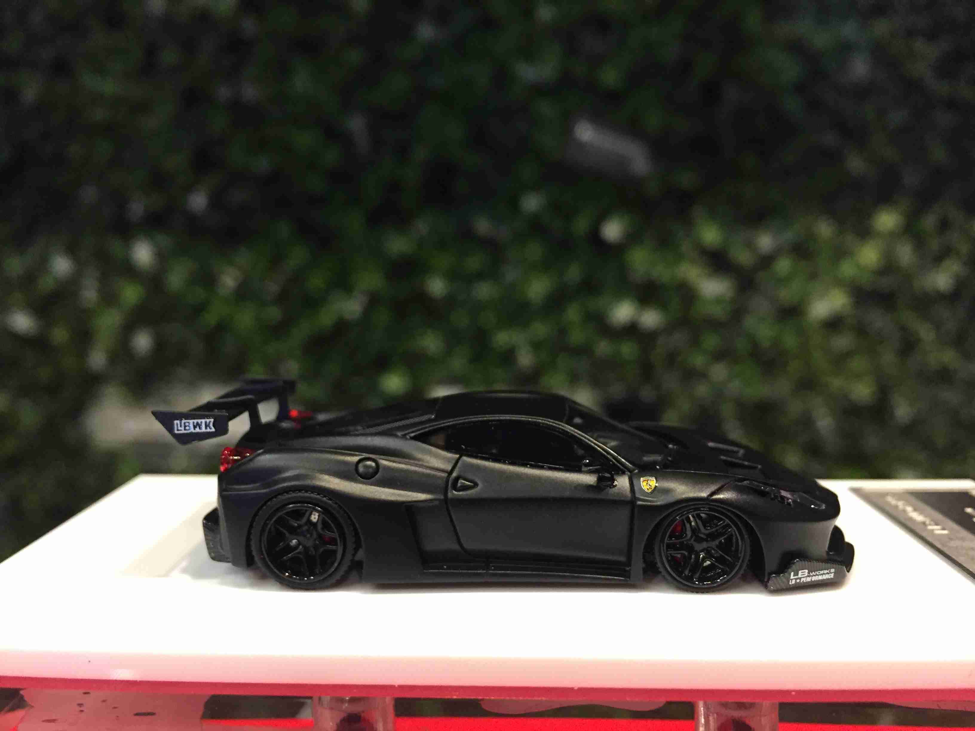 1/64 Flame LBWK Ferrari 458 GT Matte Black【MGM】 - Max Gear Model