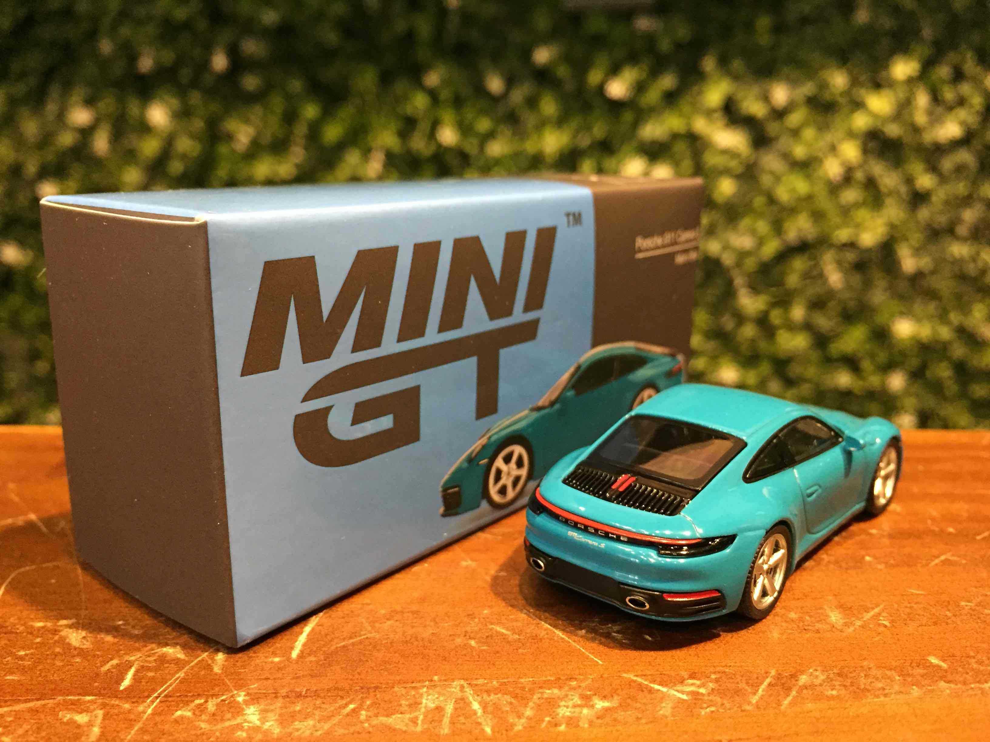 1/64 MiniGT Porsche 911 (992) Carrera S Blue MGT00435L【MGM】