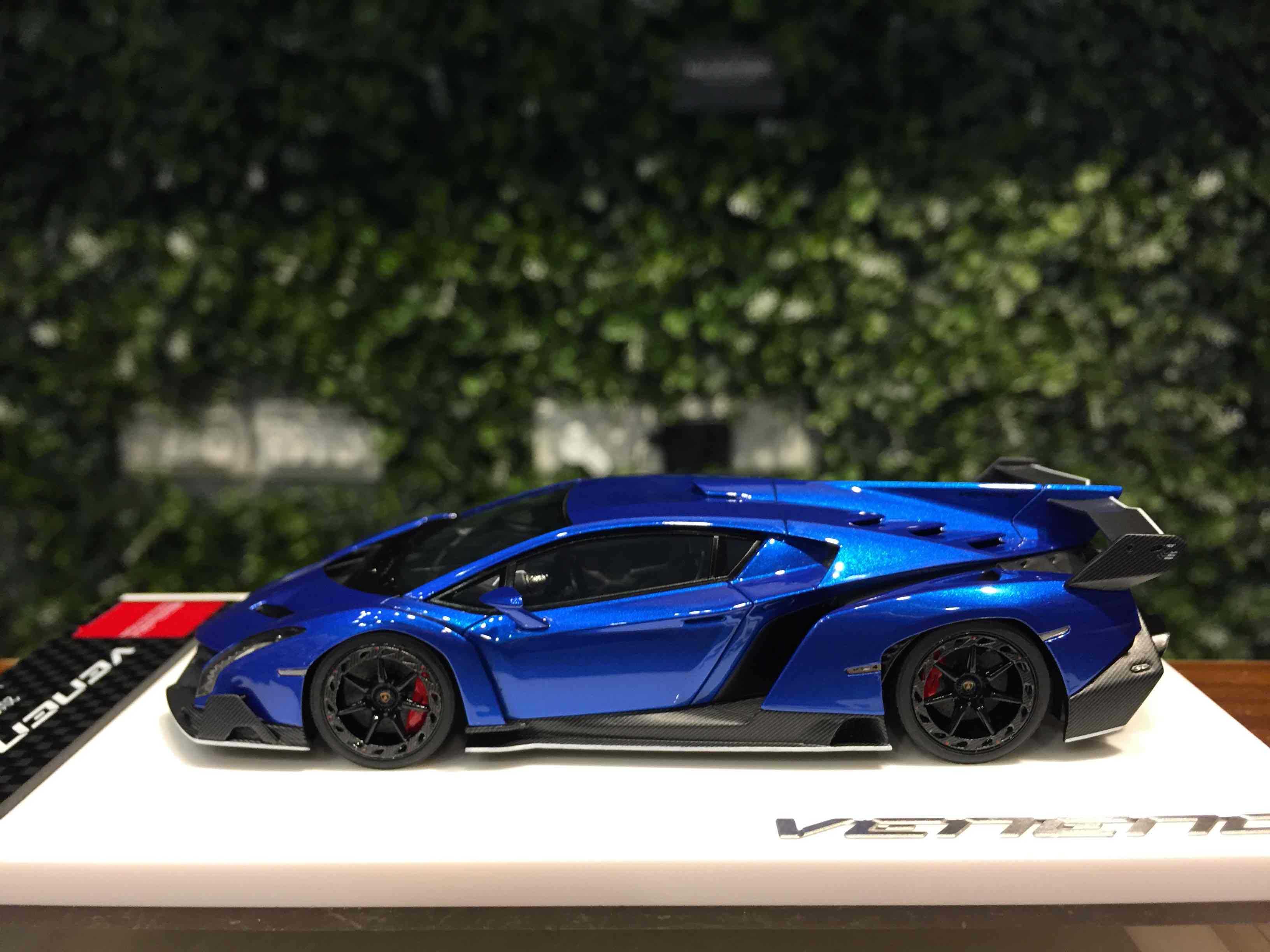 1/43 MakeUp Lamborghini Veneno 2013 Blue EM449H【MGM】