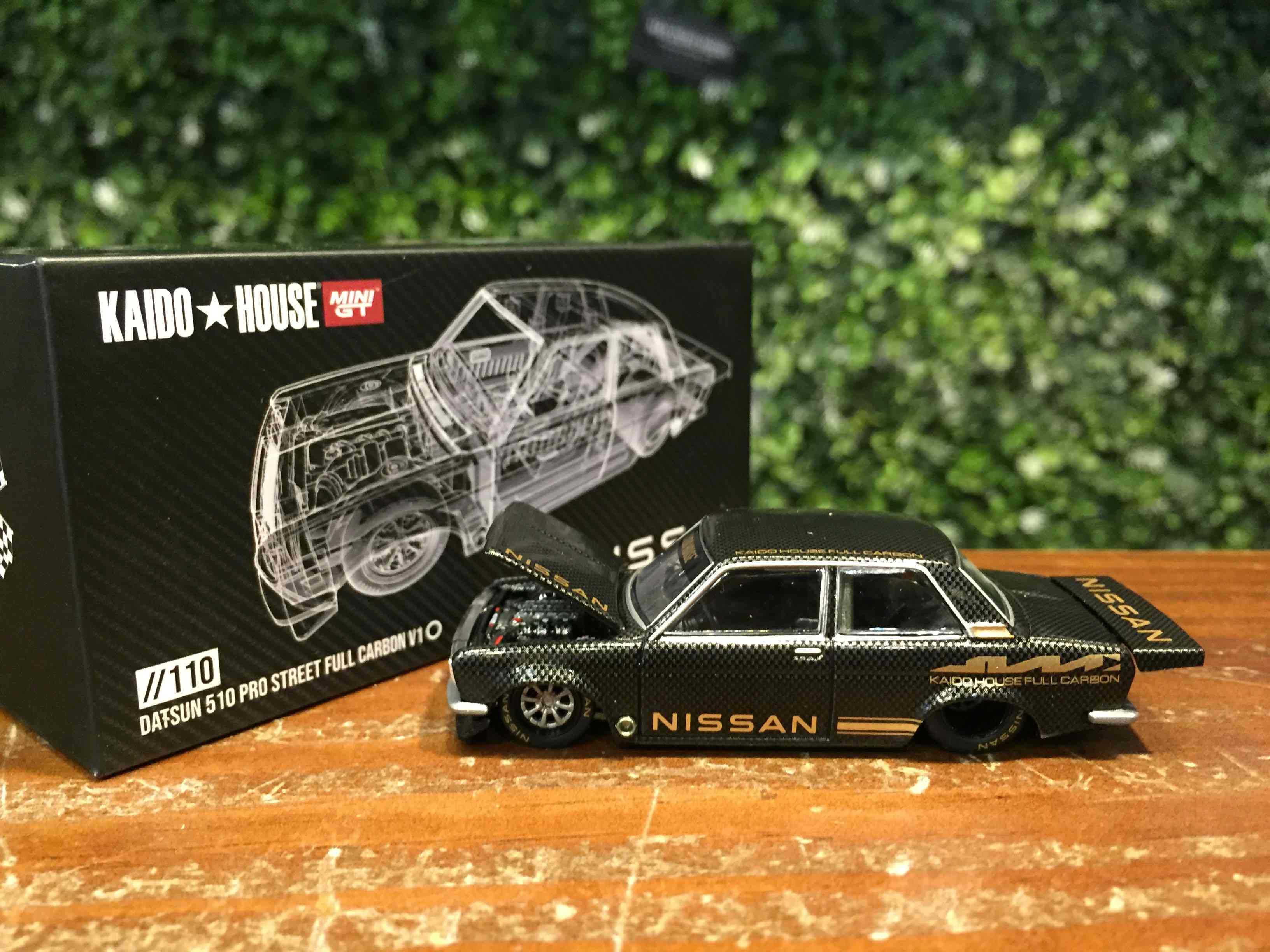 1/64 MiniGT Datsun 510 Pro Street Carbon KHMG110【MGM】