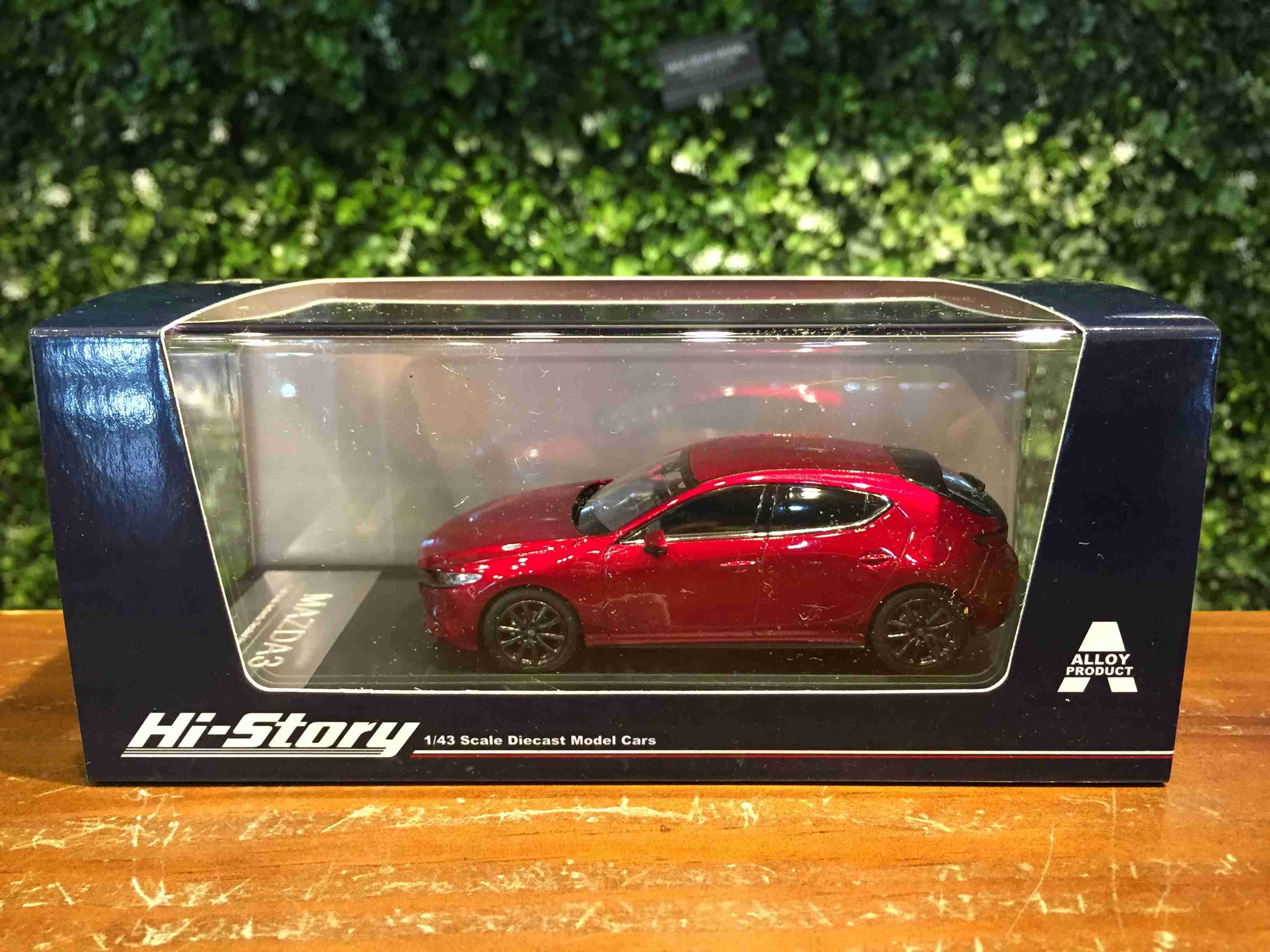 1/43 Hi-Story Mazda 3 Fastback 2019 Red HS258RE【MGM】